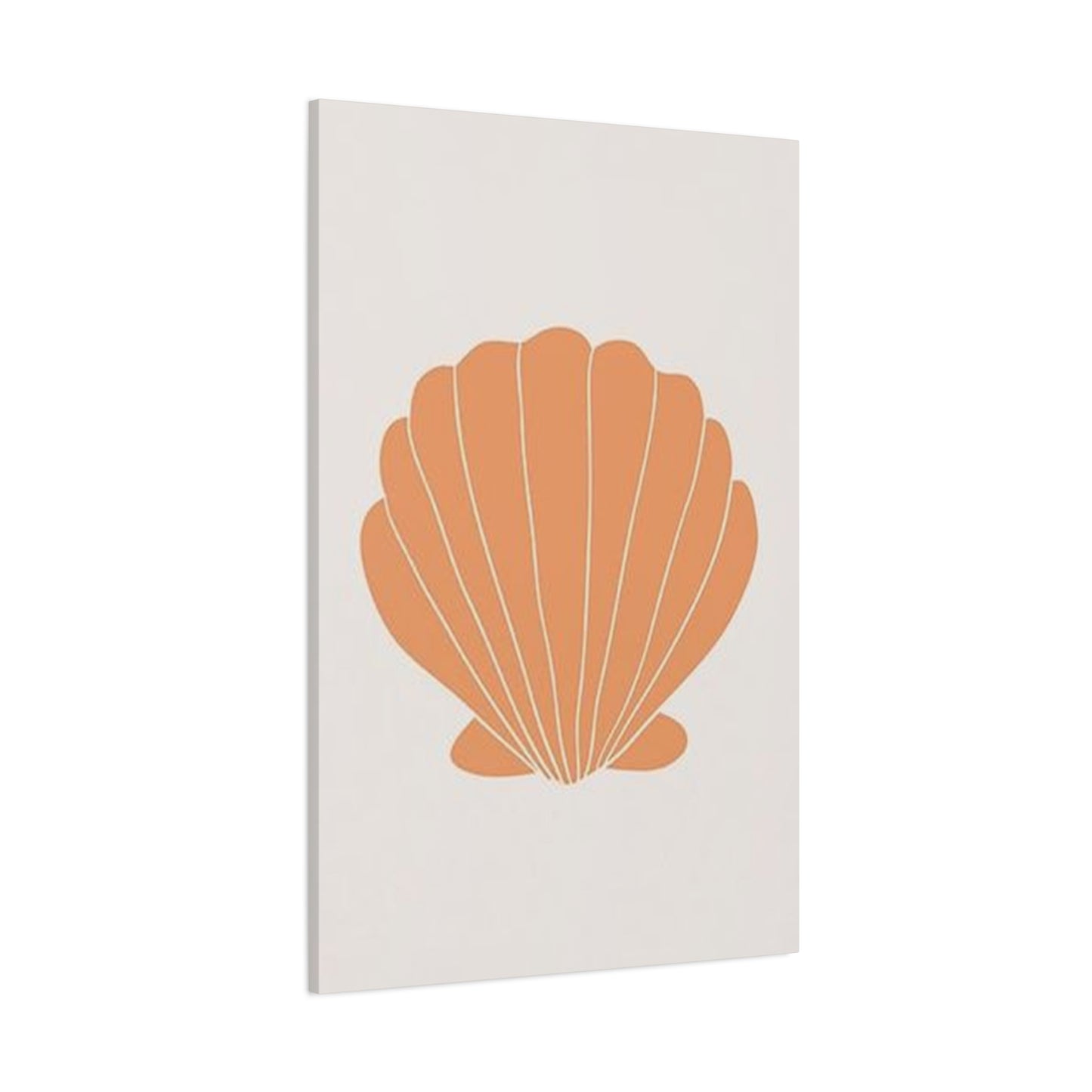 Beautiful Orange Shell Drawing Wall Art & Canvas Prints