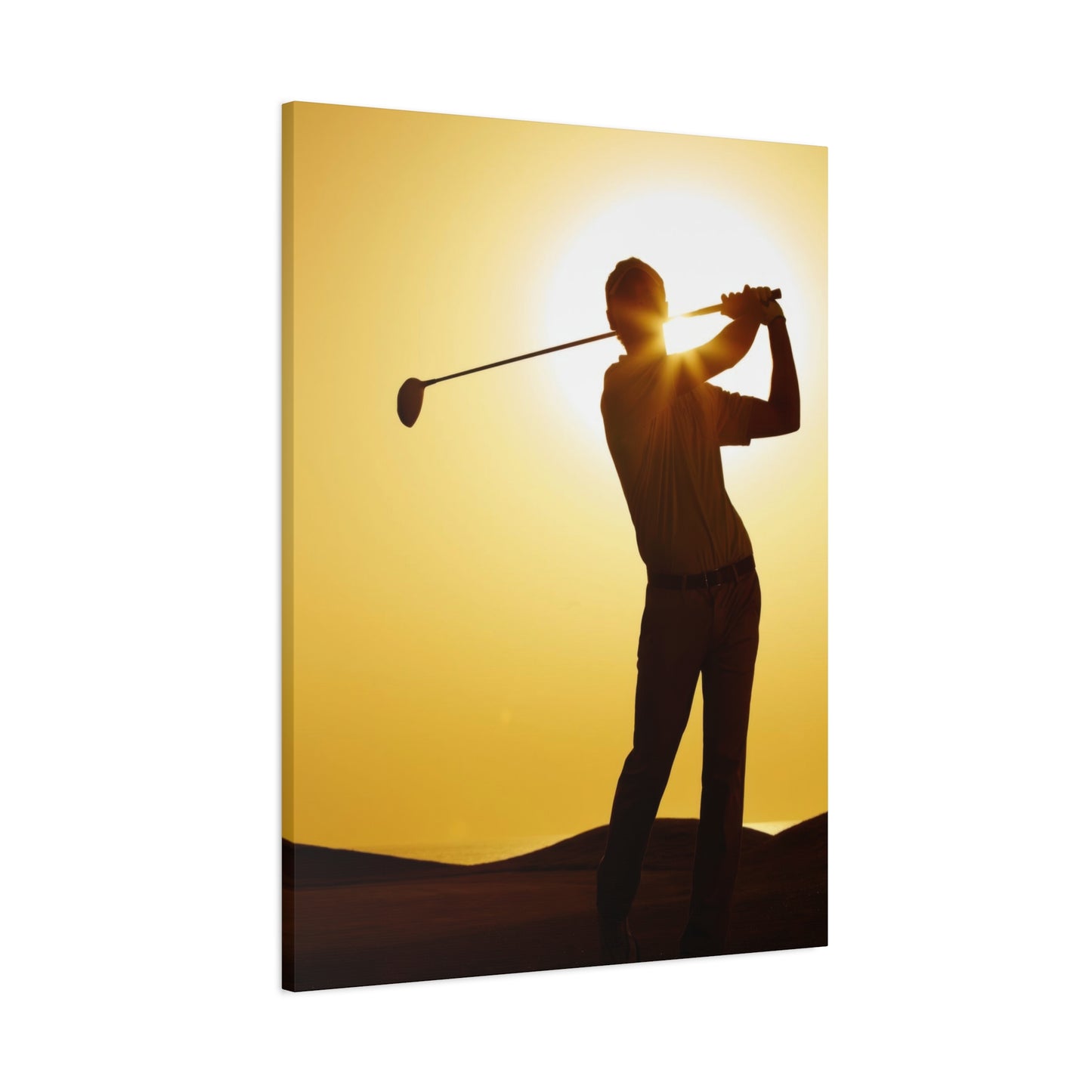 Golf Shot Low Yellow Wall Art & Canvas Prints