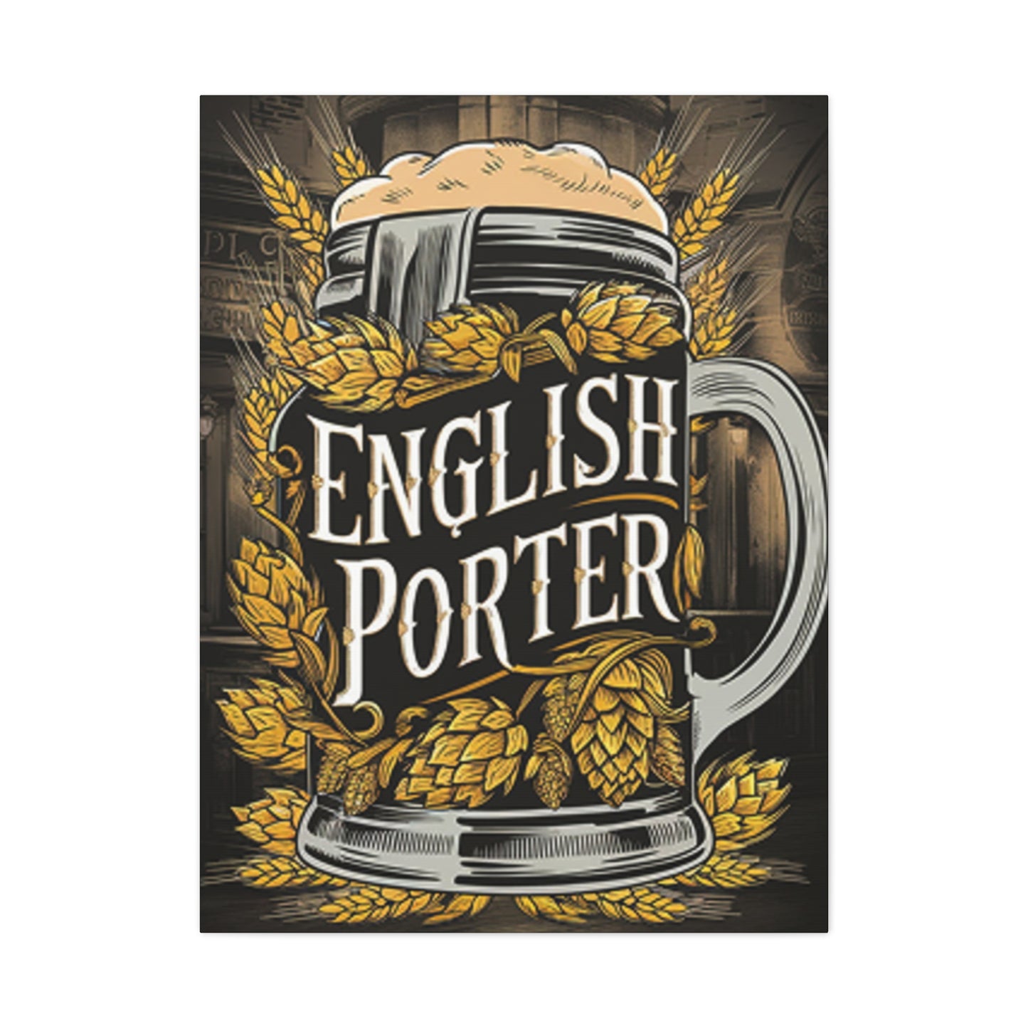 English Porter Whiskey Wall Art & Canvas Prints