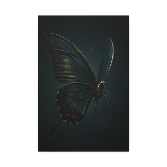 Dark Swallowtail Butterfly Profile Study Wall Art & Canvas Prints