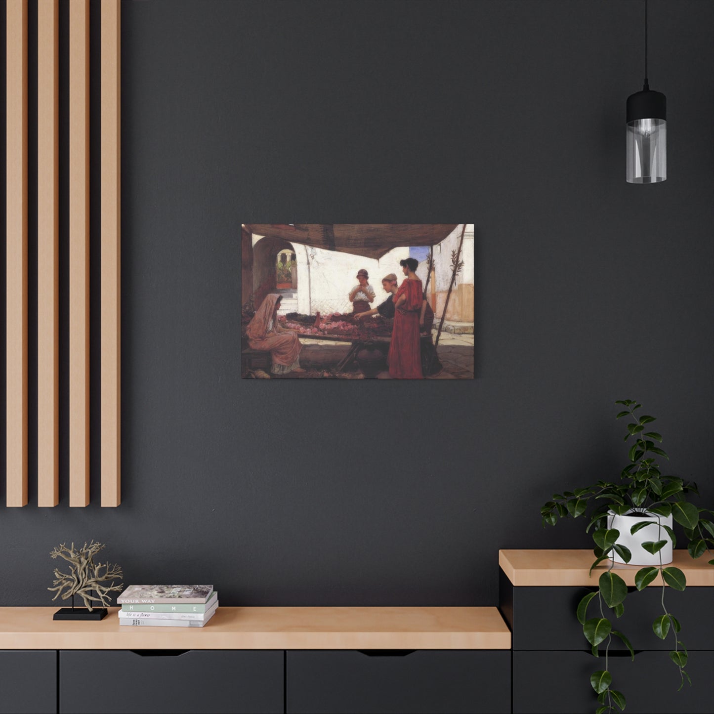 John William A Flower Stall Wall Art & Canvas Prints