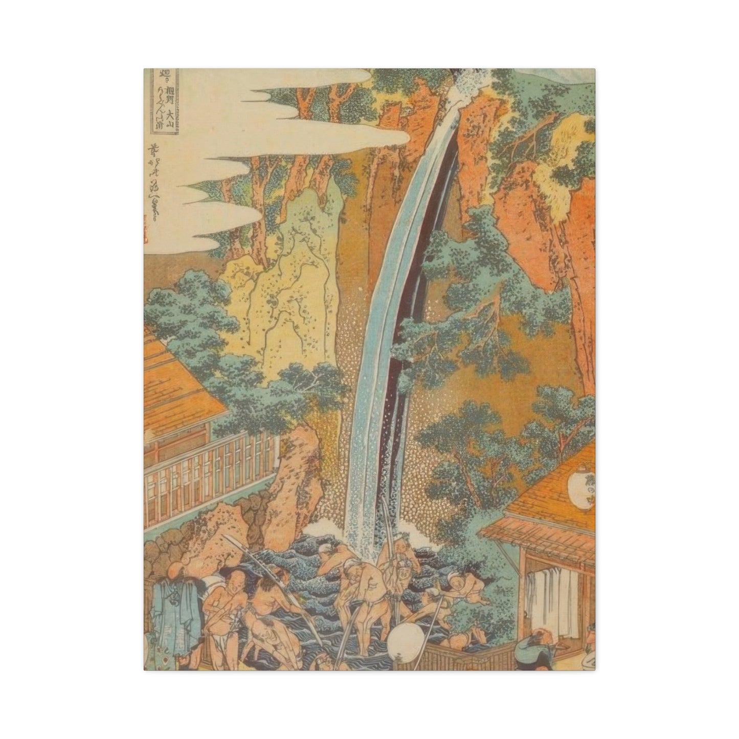 Katsushika Hokusai Roben Waterfall At Oyama An Sagami Province Wall Art & Canvas Prints