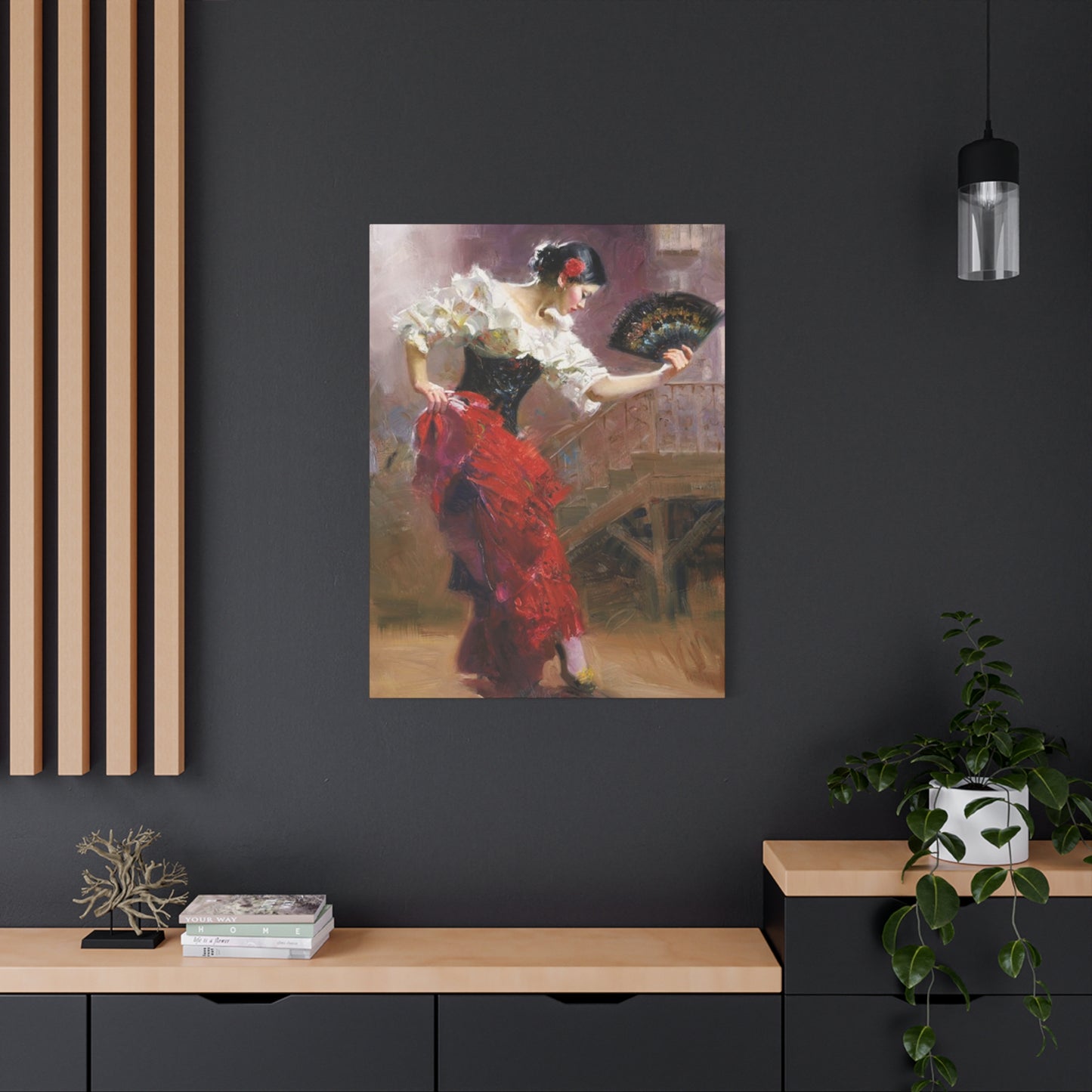 Spain Traditional Dancer Painting Wall Art & Canvas Prints