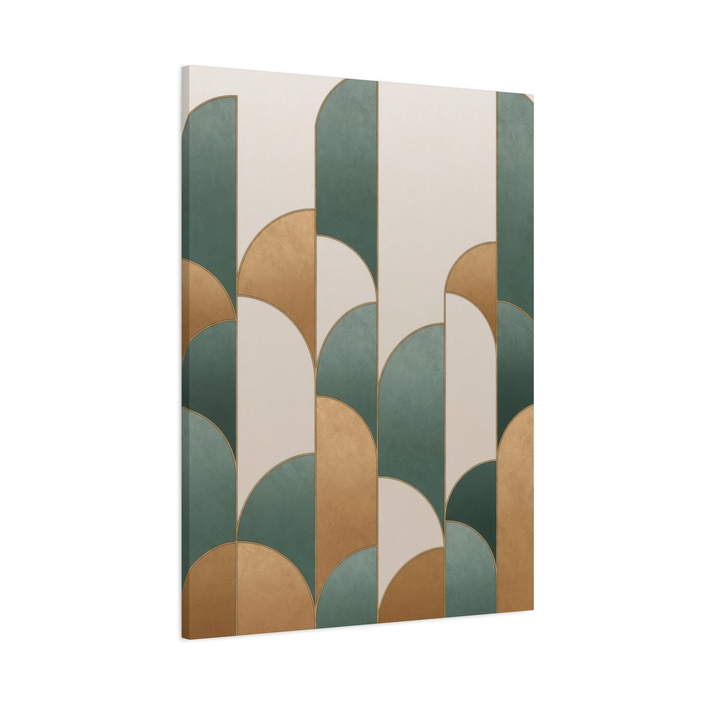 Abstract Teal Gold Opulence Wall Art & Canvas Prints