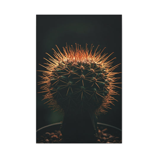 Midnight Desert Cactus Wall Art & Canvas Prints