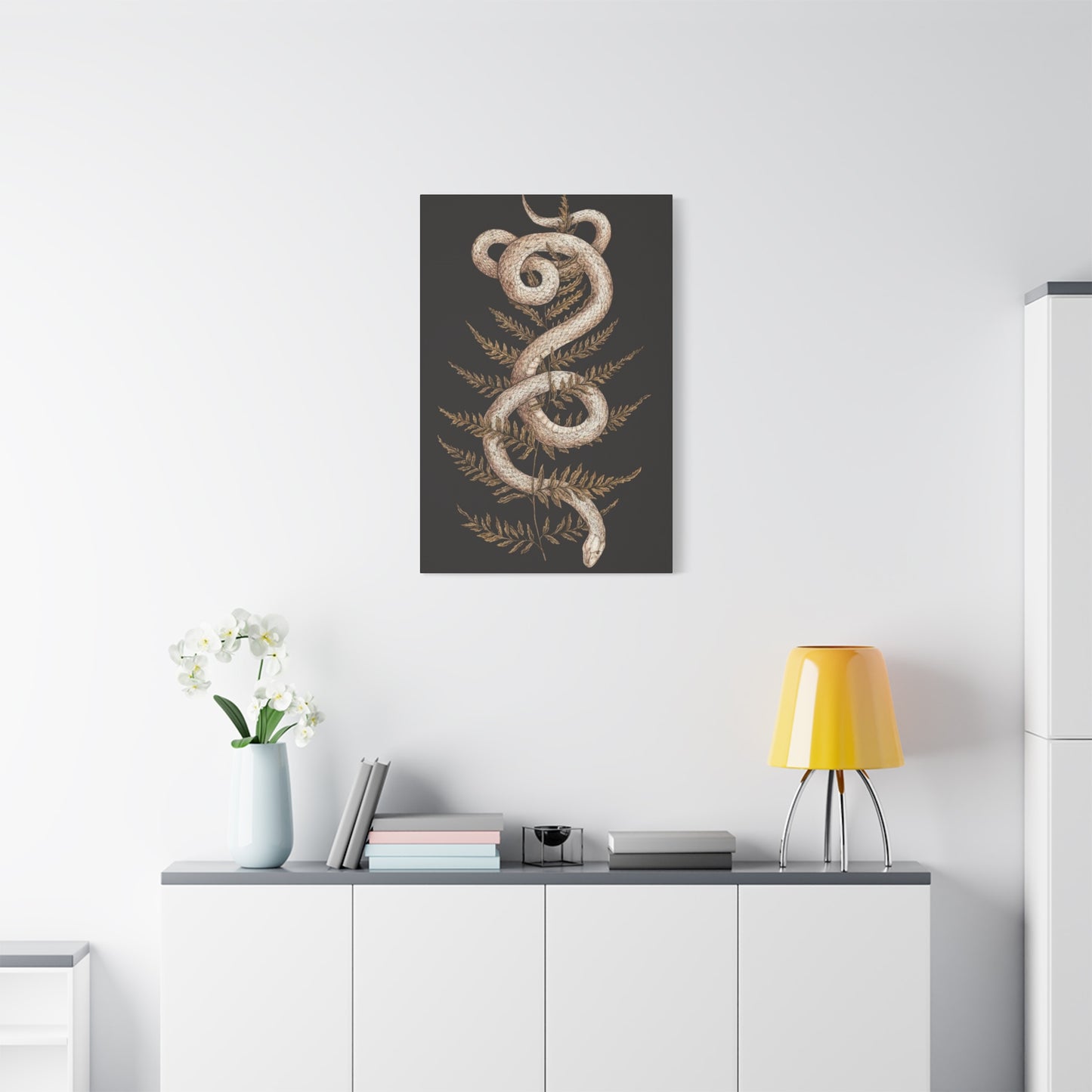 White Snake Wall Art & Canvas Prints