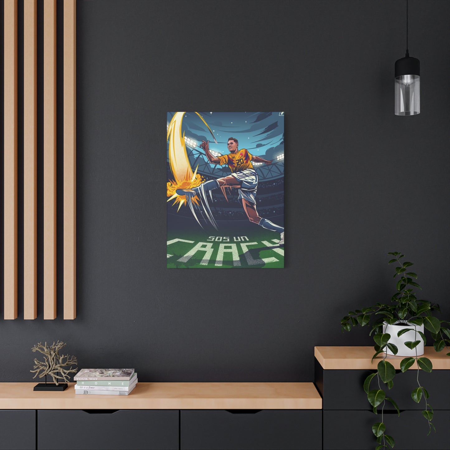 Animation Of Football Players Wall Art & Canvas Prints