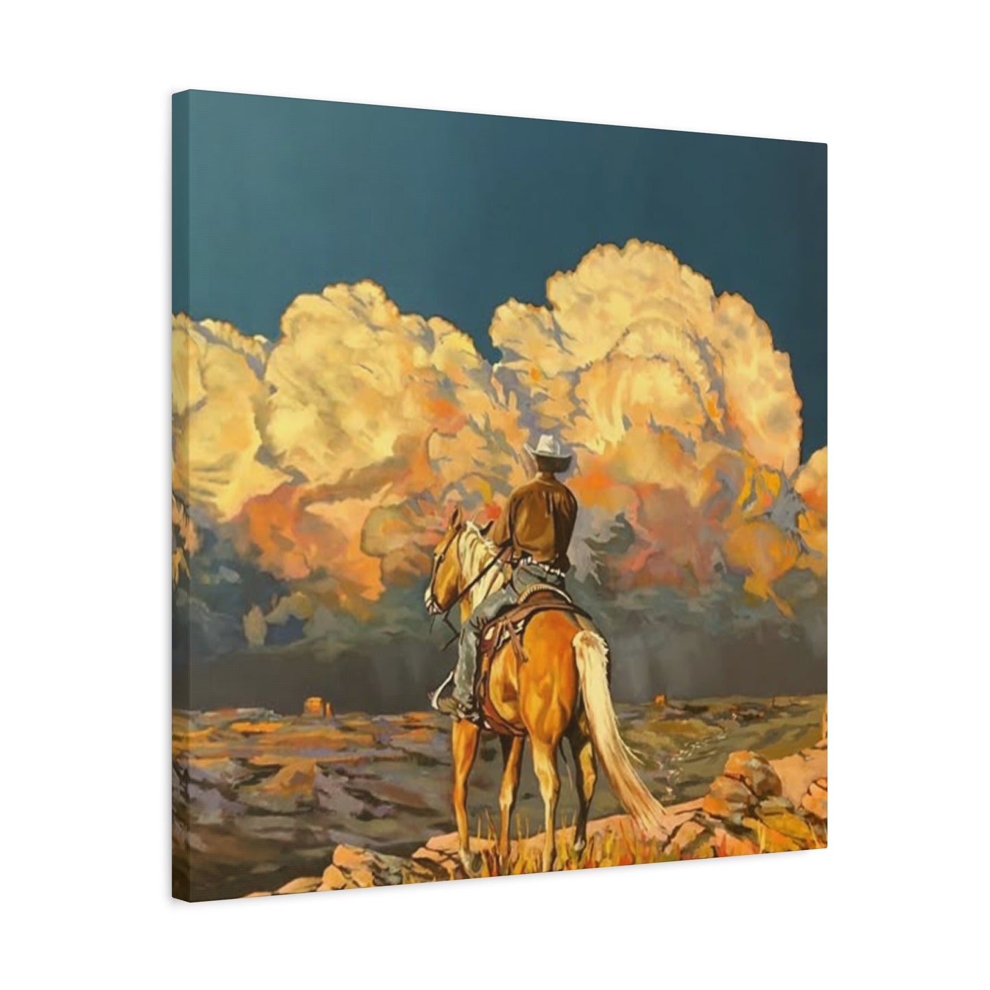 Cowboy In Southwest Wall Art & Canvas Prints