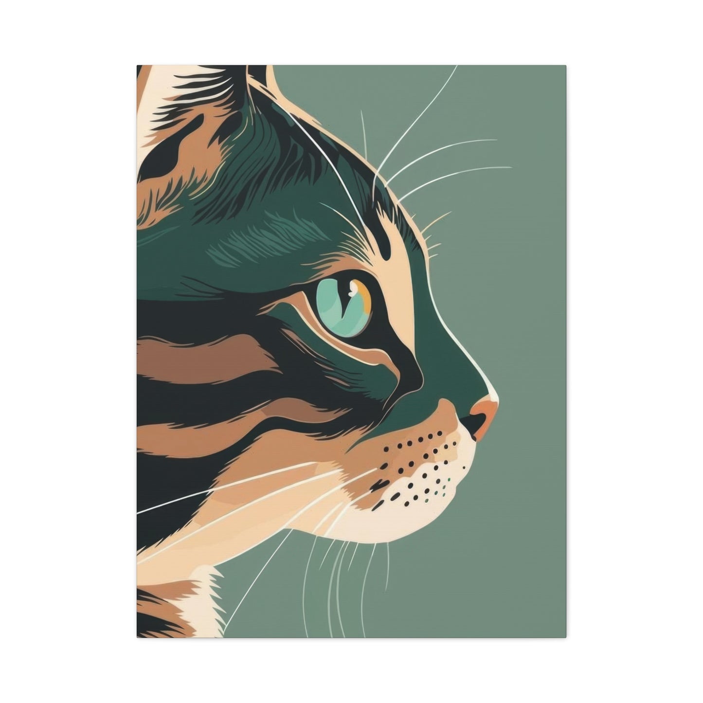 Cat Face Closeup Deco Wall Art & Canvas Prints