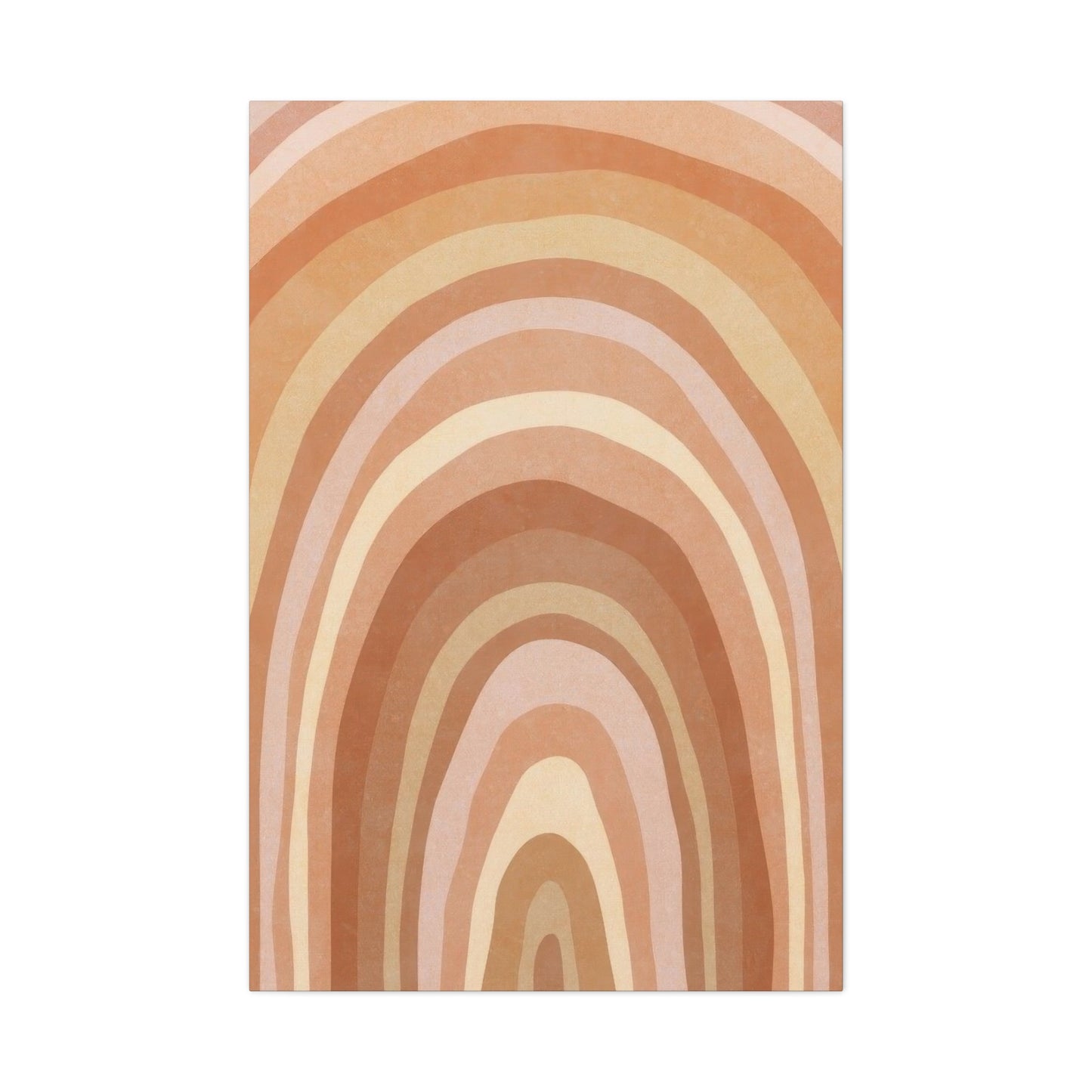Warm Concentrix Curves Earth Tones Wall Art & Canvas Prints