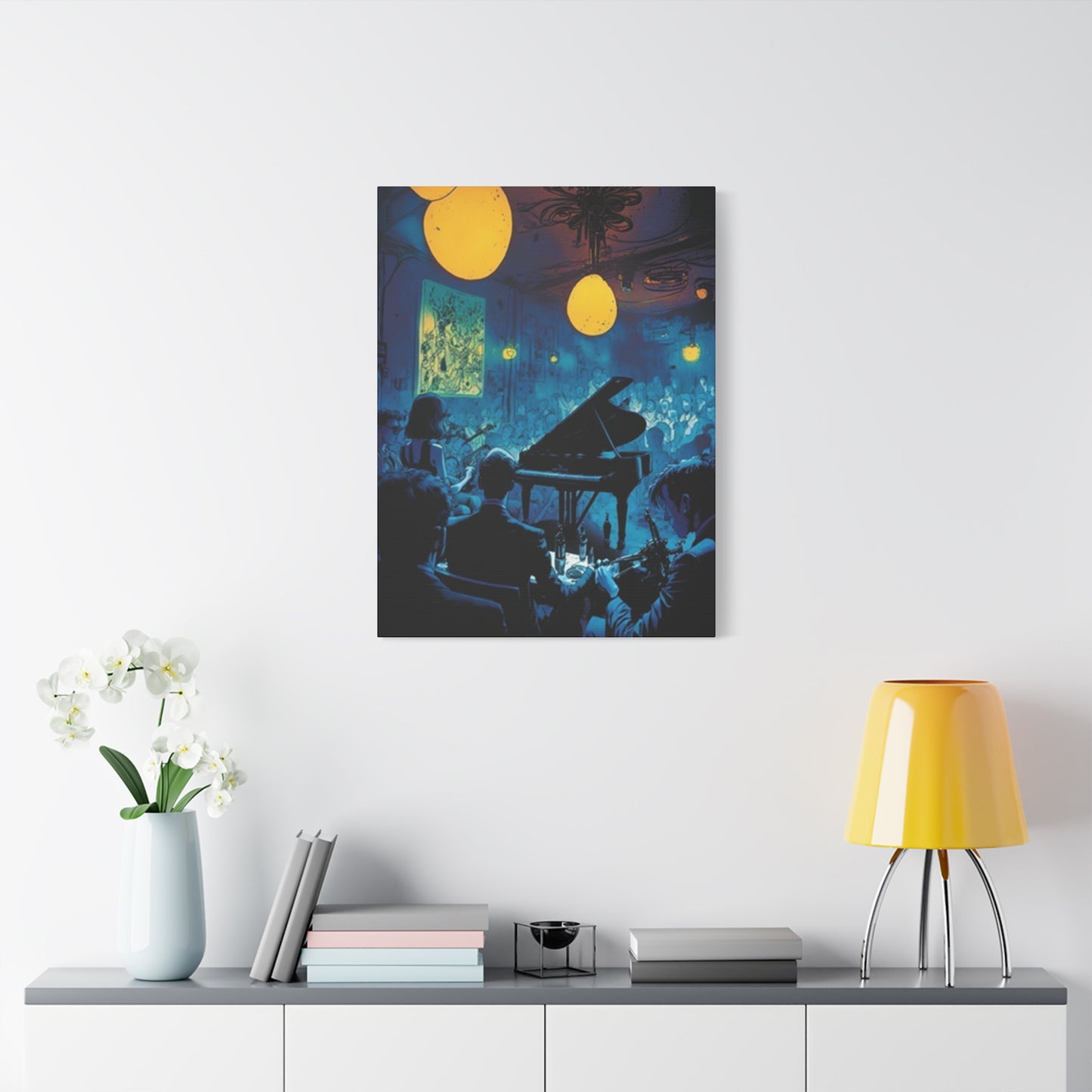 Piano In A Party Wall Art & Canvas Prints