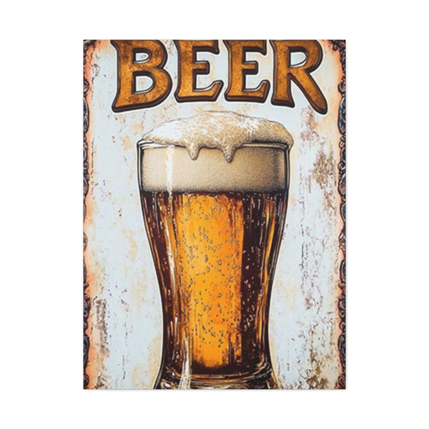 Beer Abstract Painting Wall Art & Canvas Prints