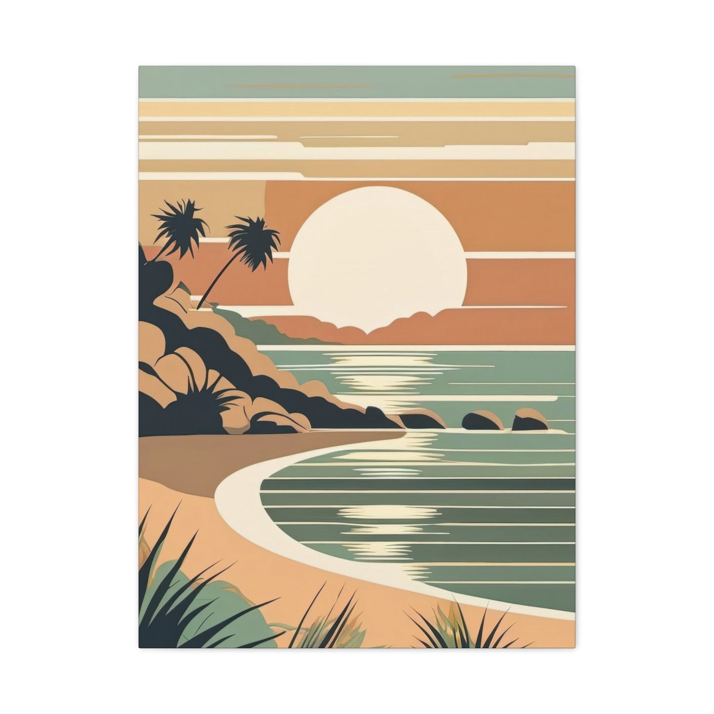 Sunset Landscape Earth Tones Wall Art & Canvas Prints