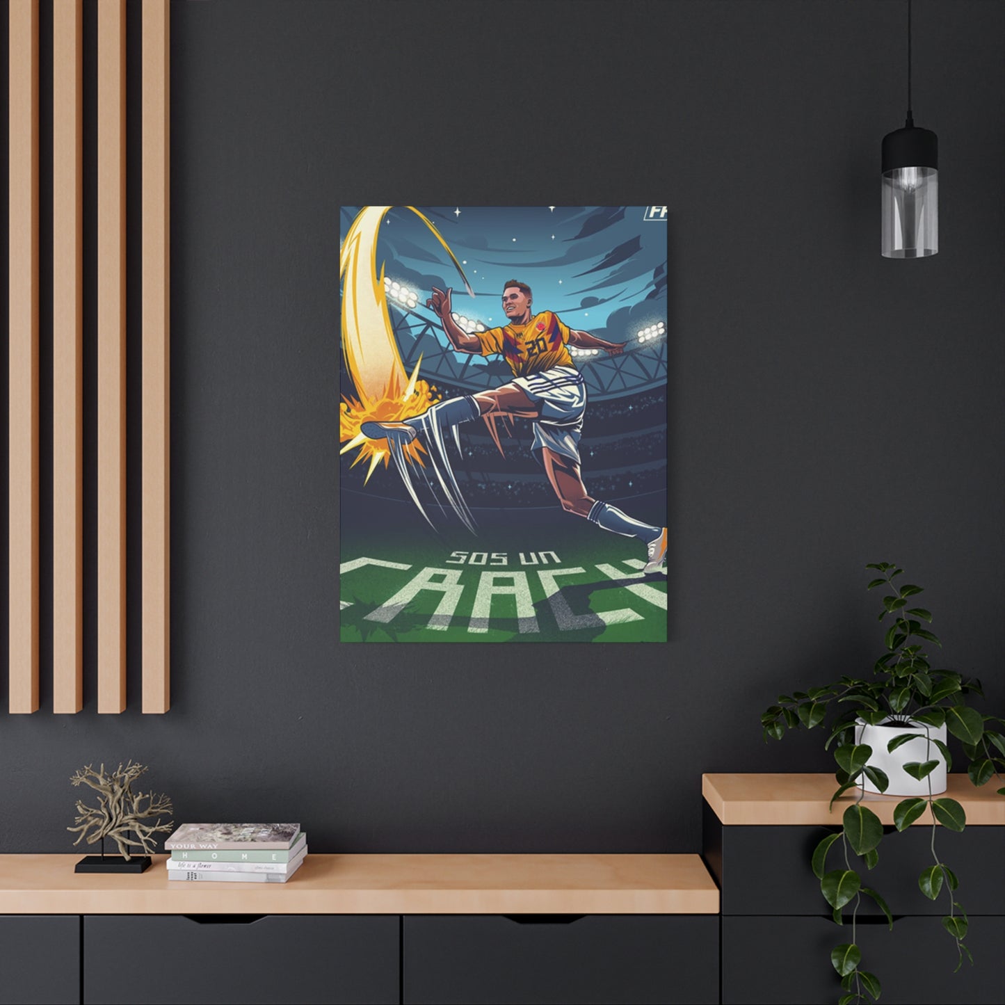 Animation Of Football Players Wall Art & Canvas Prints