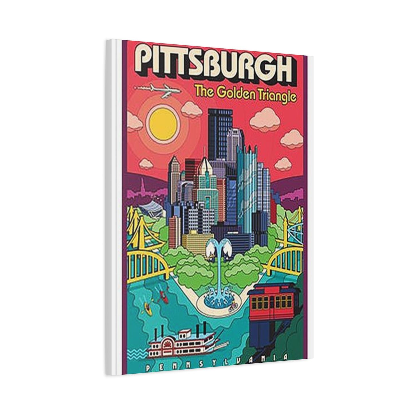 Pittsburgh The Golden Triangle Poster Wall Art & Canvas Prints