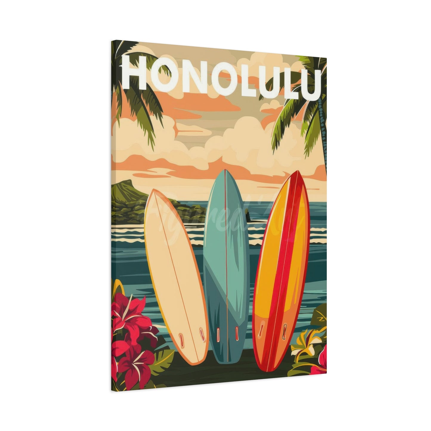 Honolulu Hawaii Wall Art & Canvas Prints