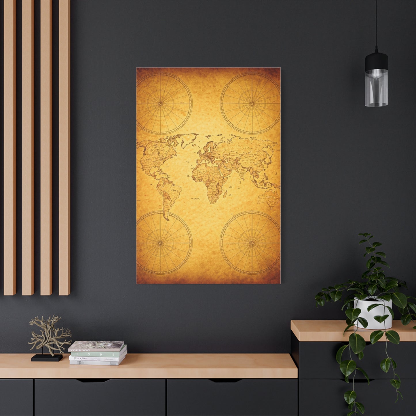 Golden Compass Mandala Wall Art & Canvas Prints