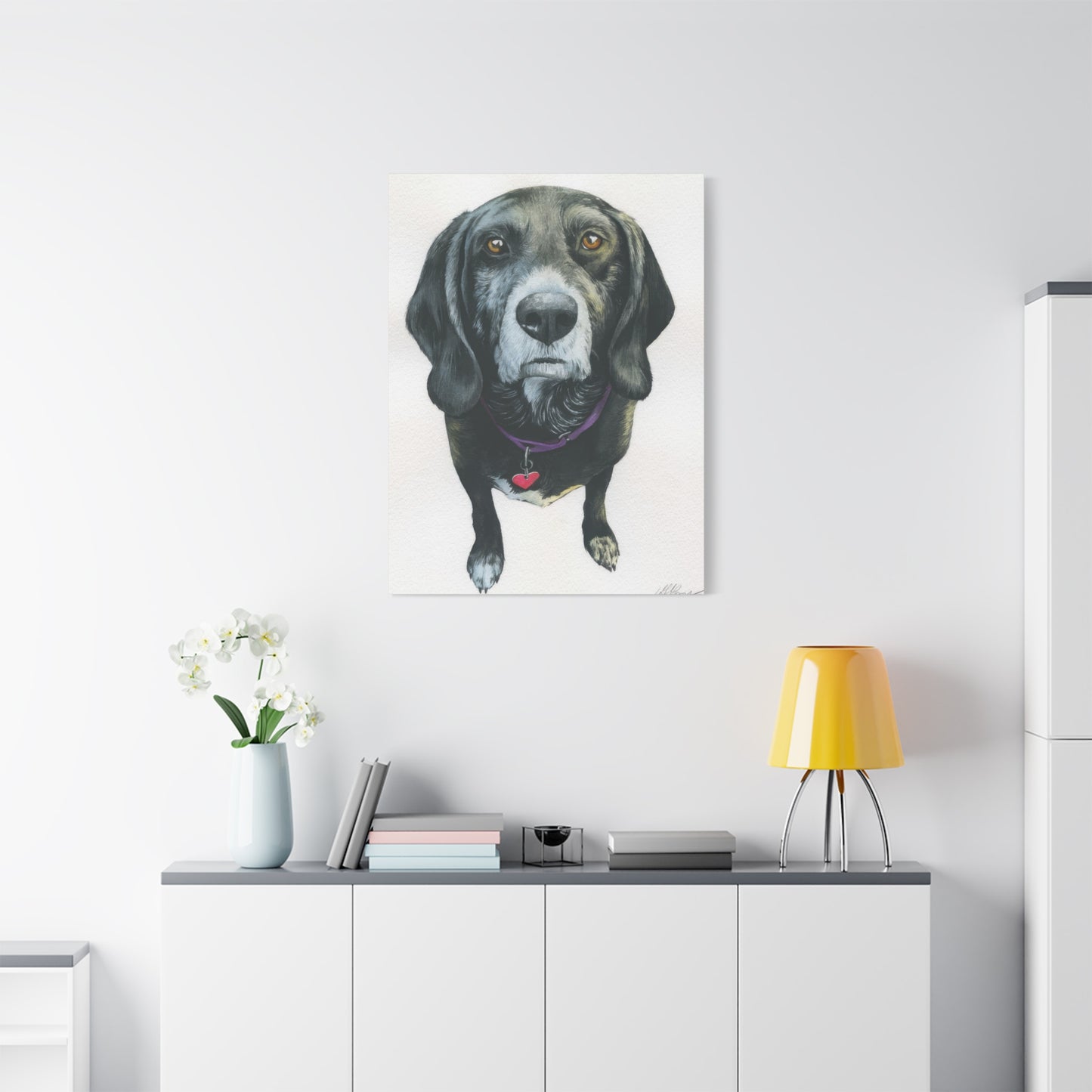Grace Pop Black Dog Wall Art & Canvas Prints