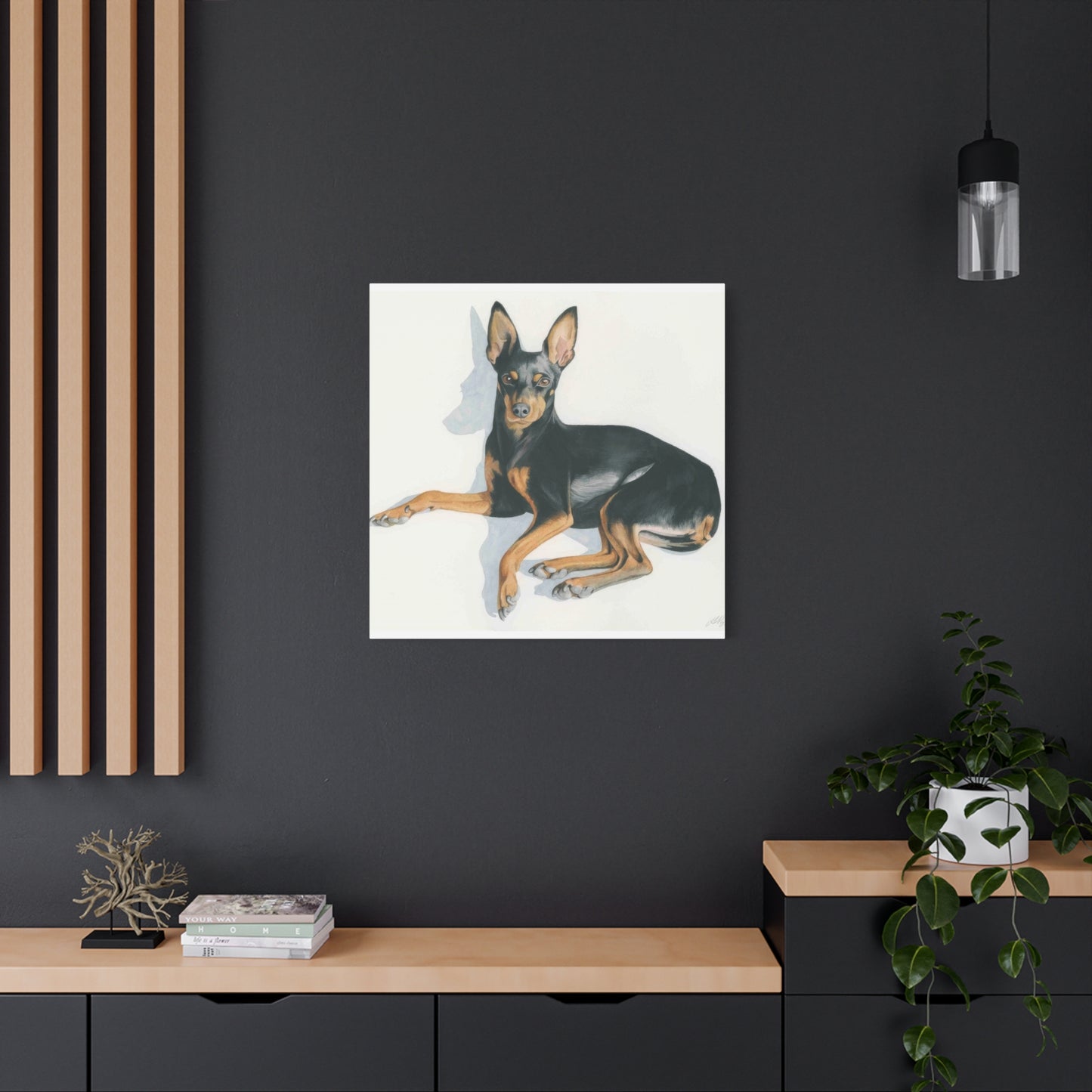 Grace Popp Black Dog Portrait Wall Art & Canvas Prints