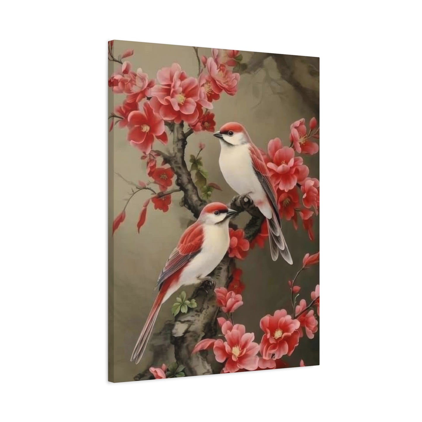 Birds Red Leaves Wall Art & Canvas Prints