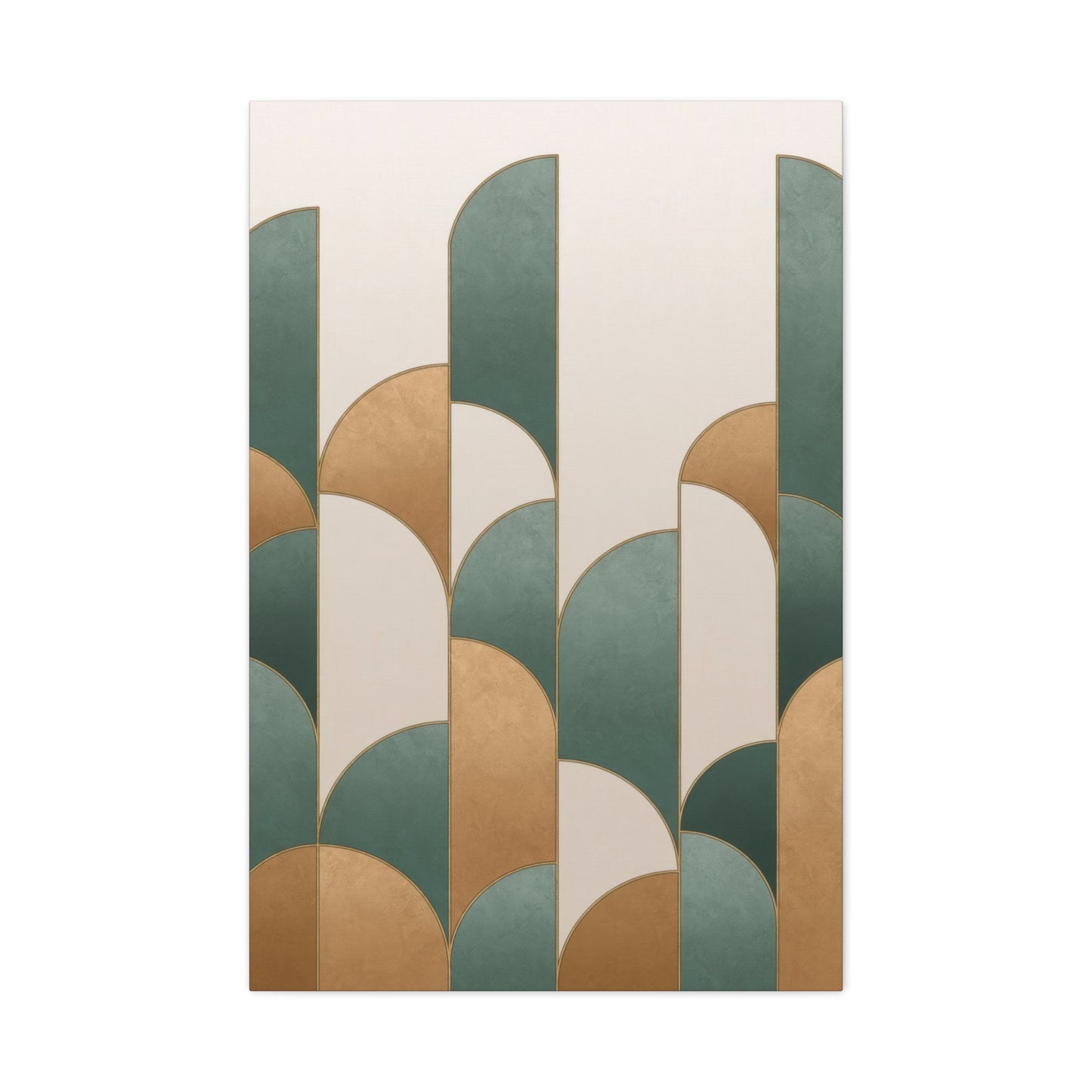 Abstract Teal Gold Opulence Wall Art & Canvas Prints