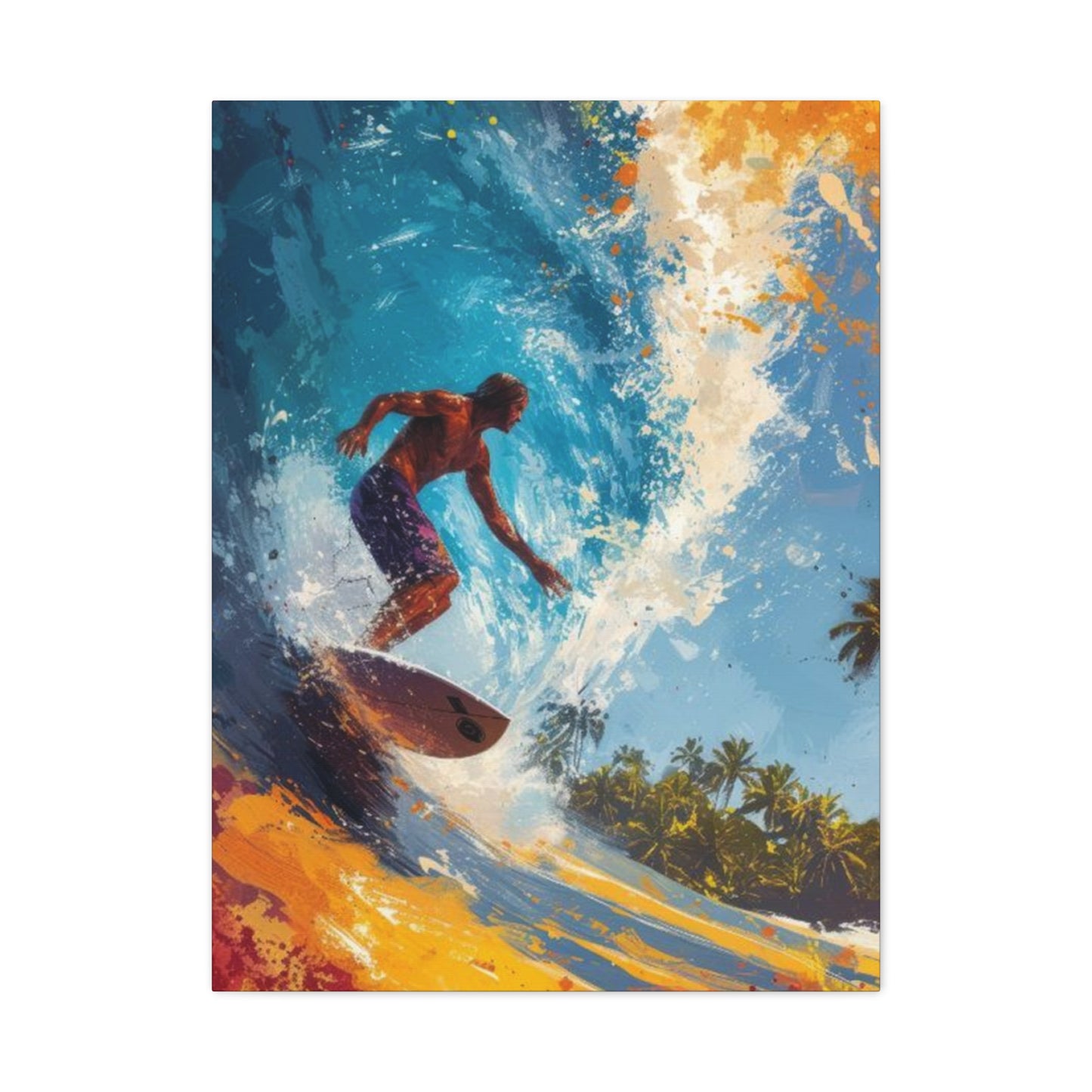 Wave Surfing Wall Art & Canvas Prints