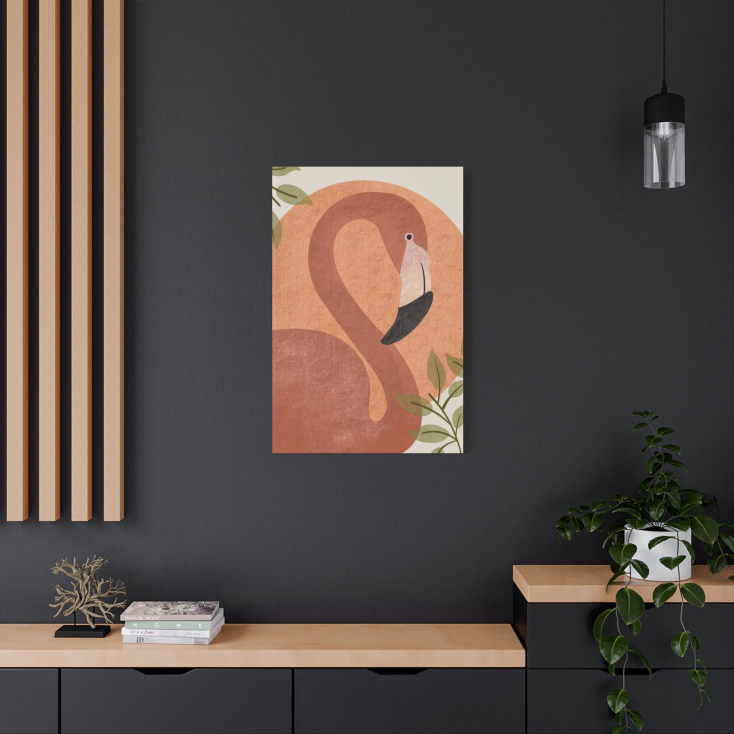 Flamingo Earth Tones Wall Art & Canvas Prints