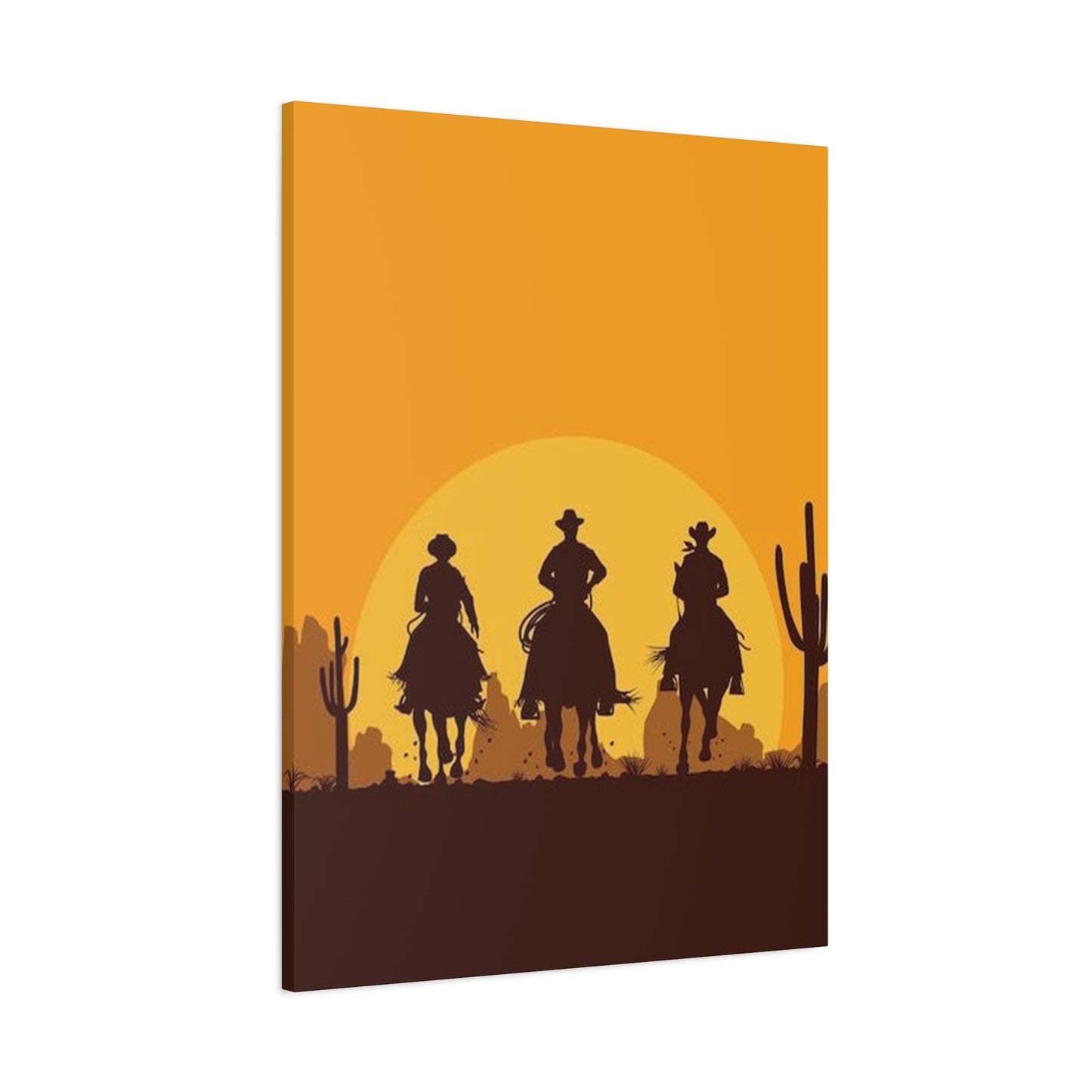Horse Riding In Desert Wall Art & Canvas Prints