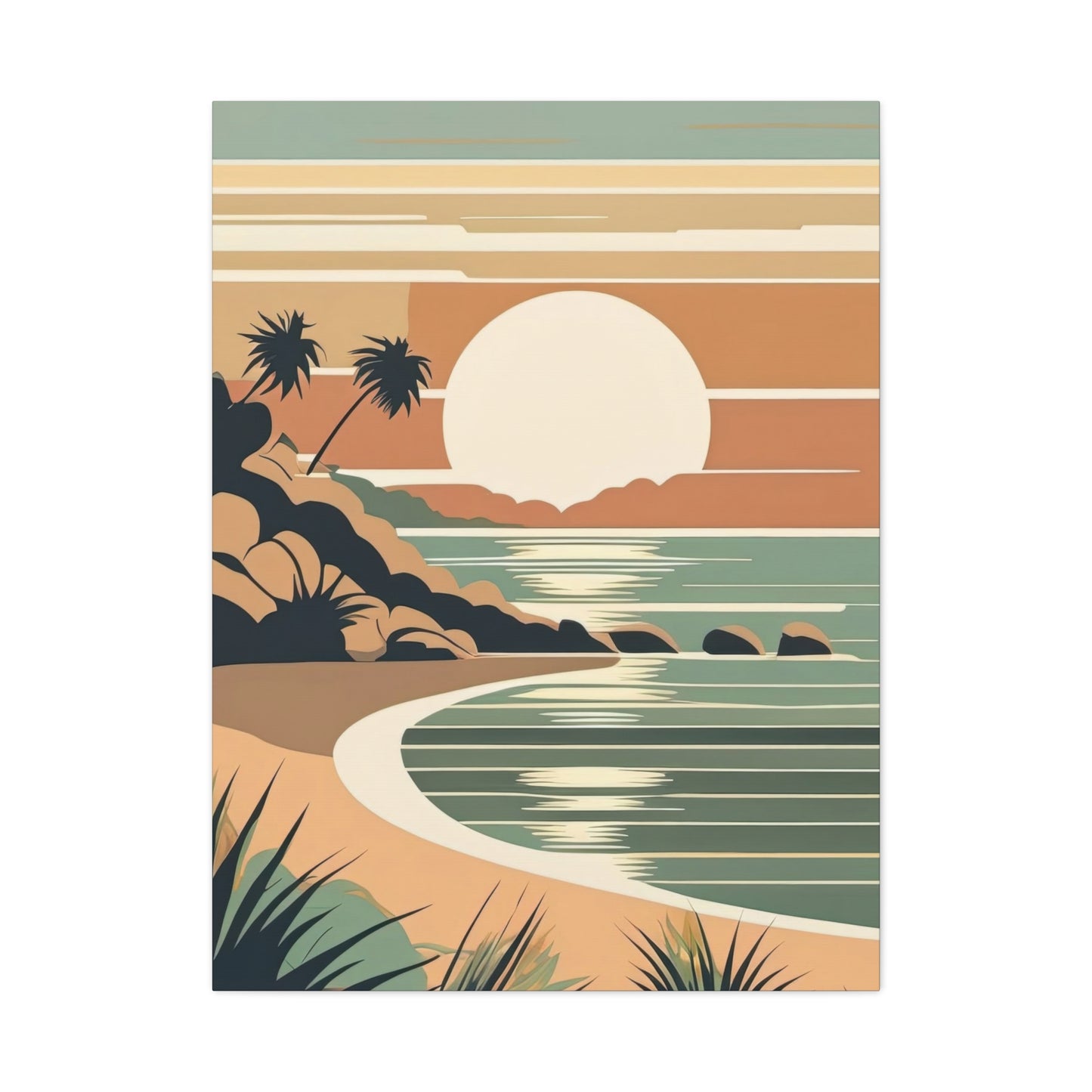 Sunset Landscape Earth Tones Wall Art & Canvas Prints