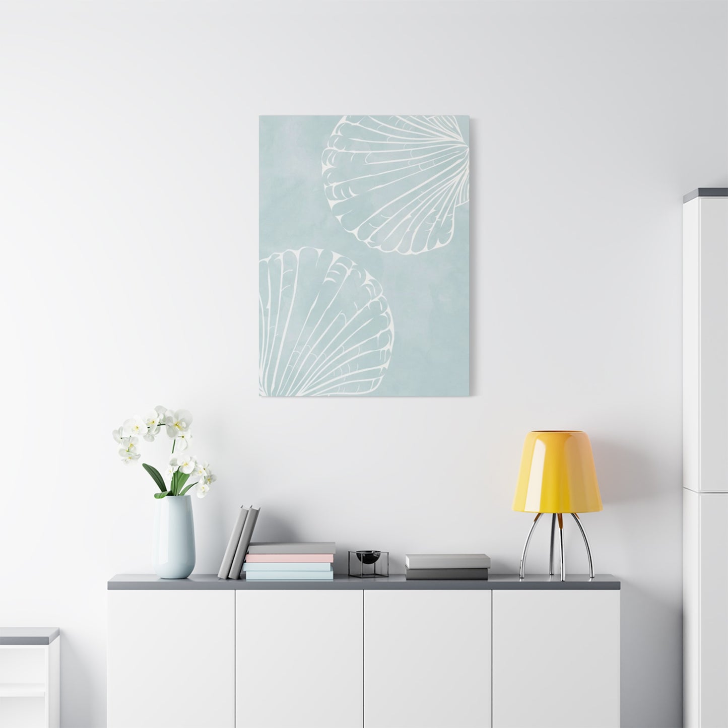 Blue Shell Painting Wall Art & Canvas Prints