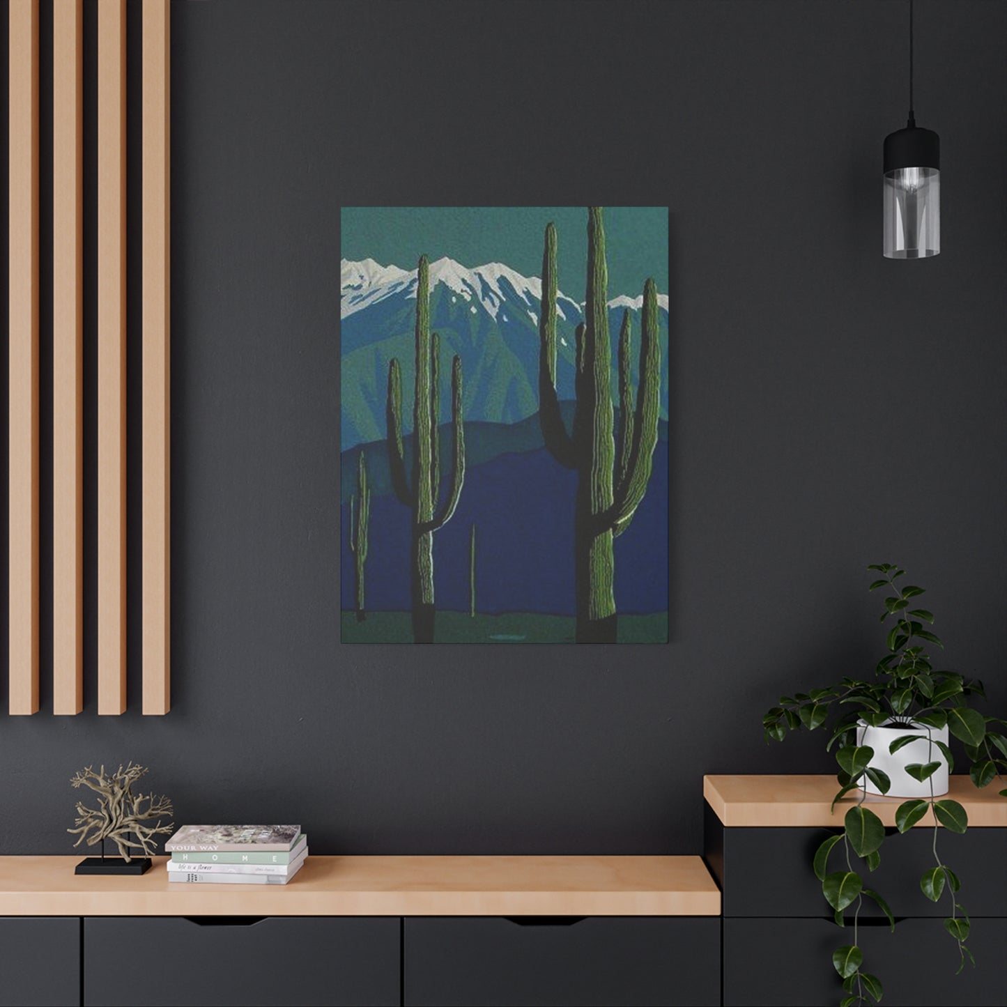Abstract Arizona Green Cactus Wall Art & Canvas Prints