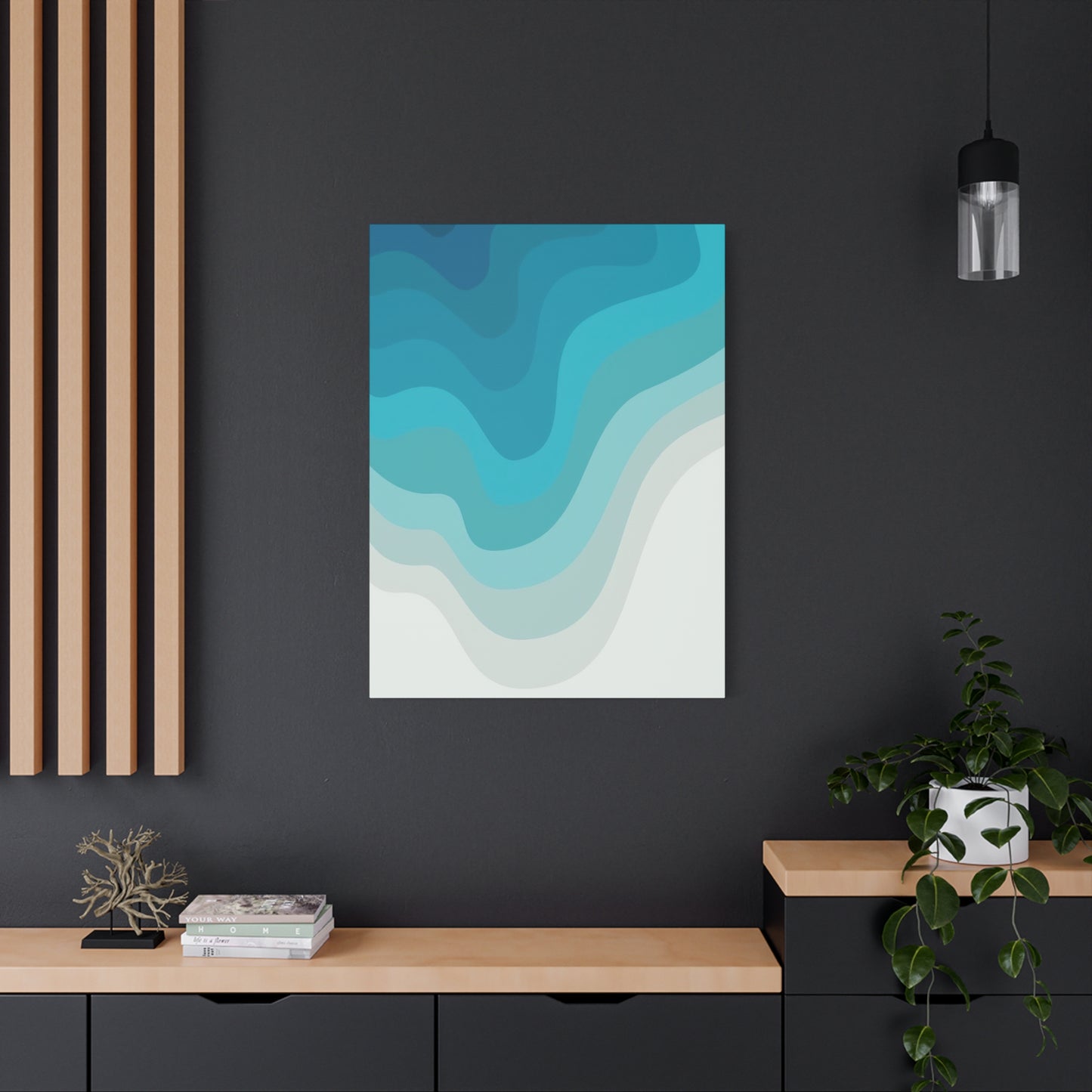 Blue Cool Layers Wall Art & Canvas Prints