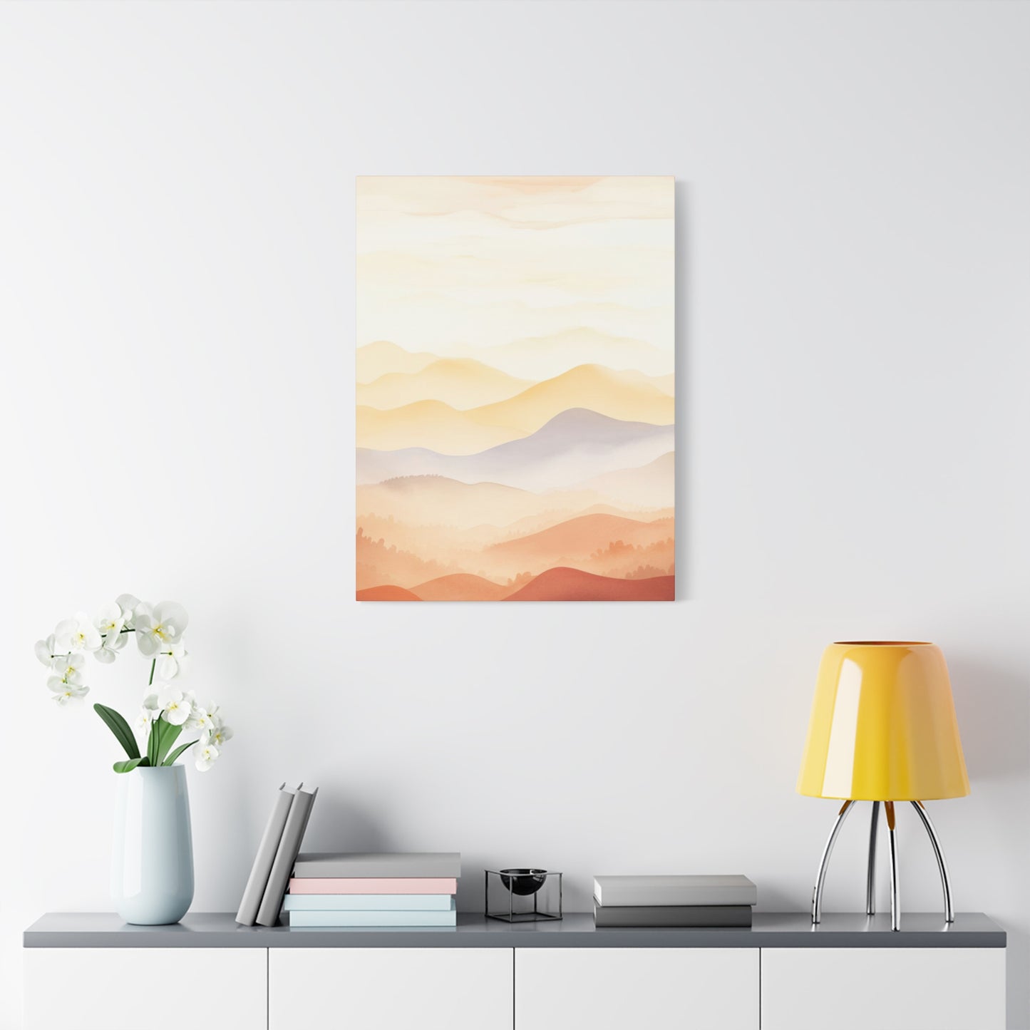 Warm Mountain Range Earth Tones Wall Art & Canvas Prints