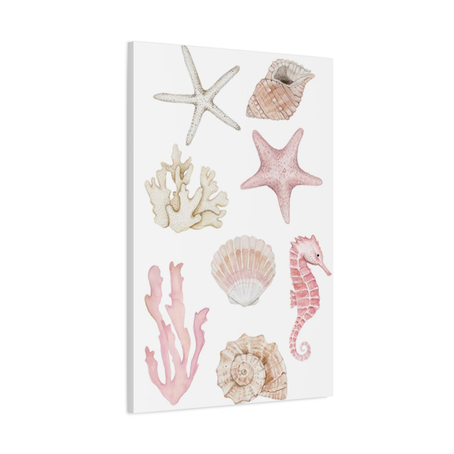 Beautiful Pink Shell Shape Poster Wall Art & Canvas Prints