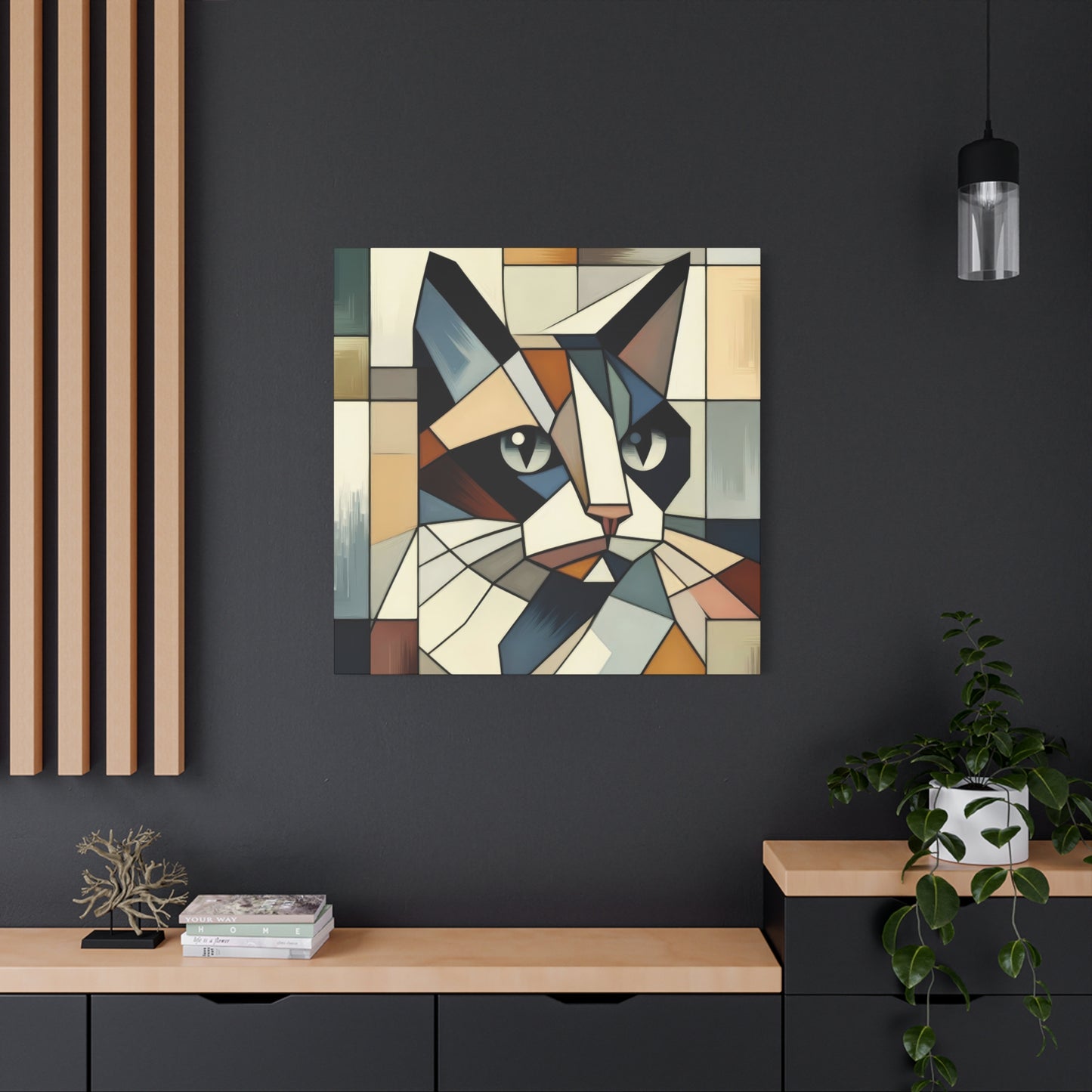 Cat Portrait Cubism Wall Art & Canvas Prints