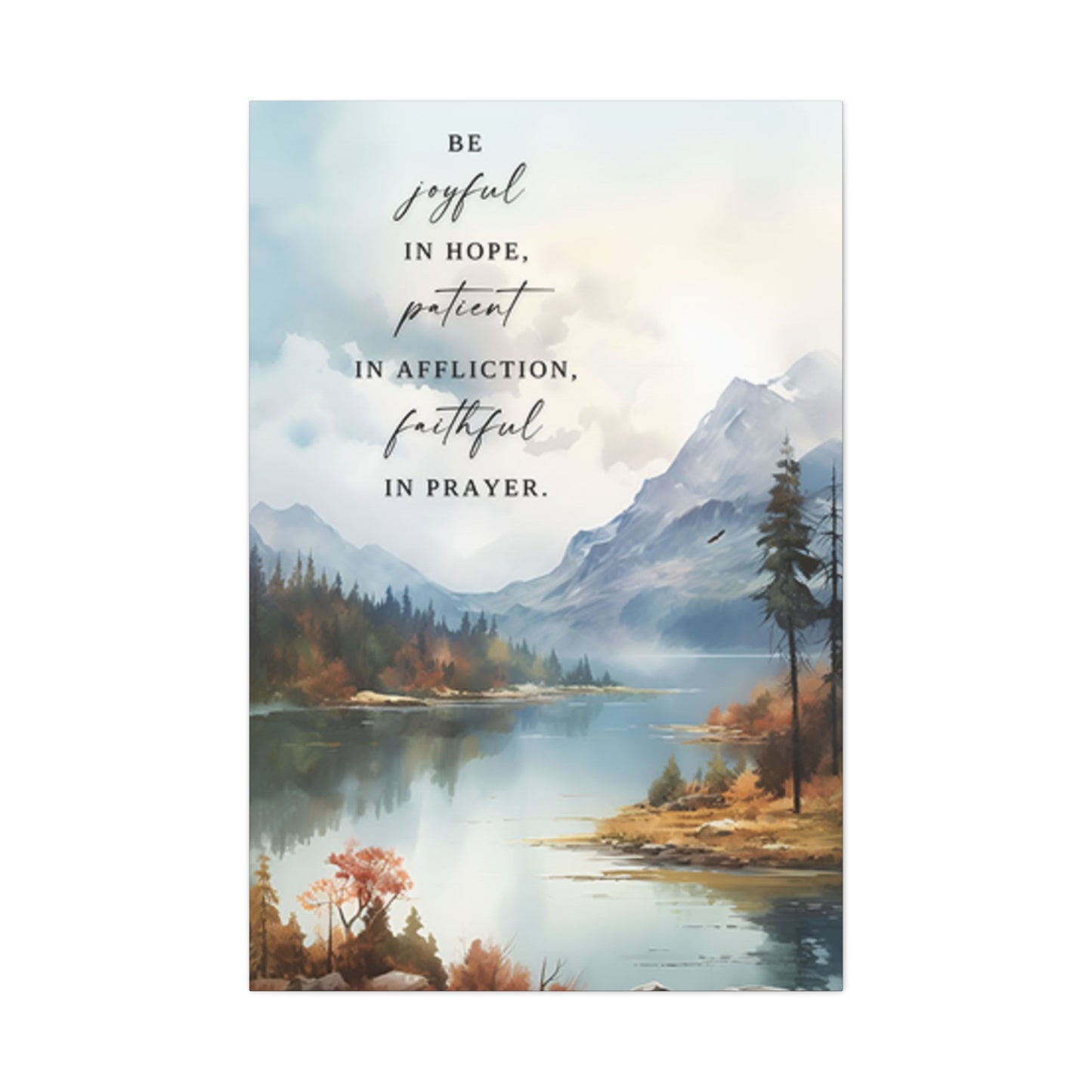 Mountain And Scripture Wall Art & Canvas Prints