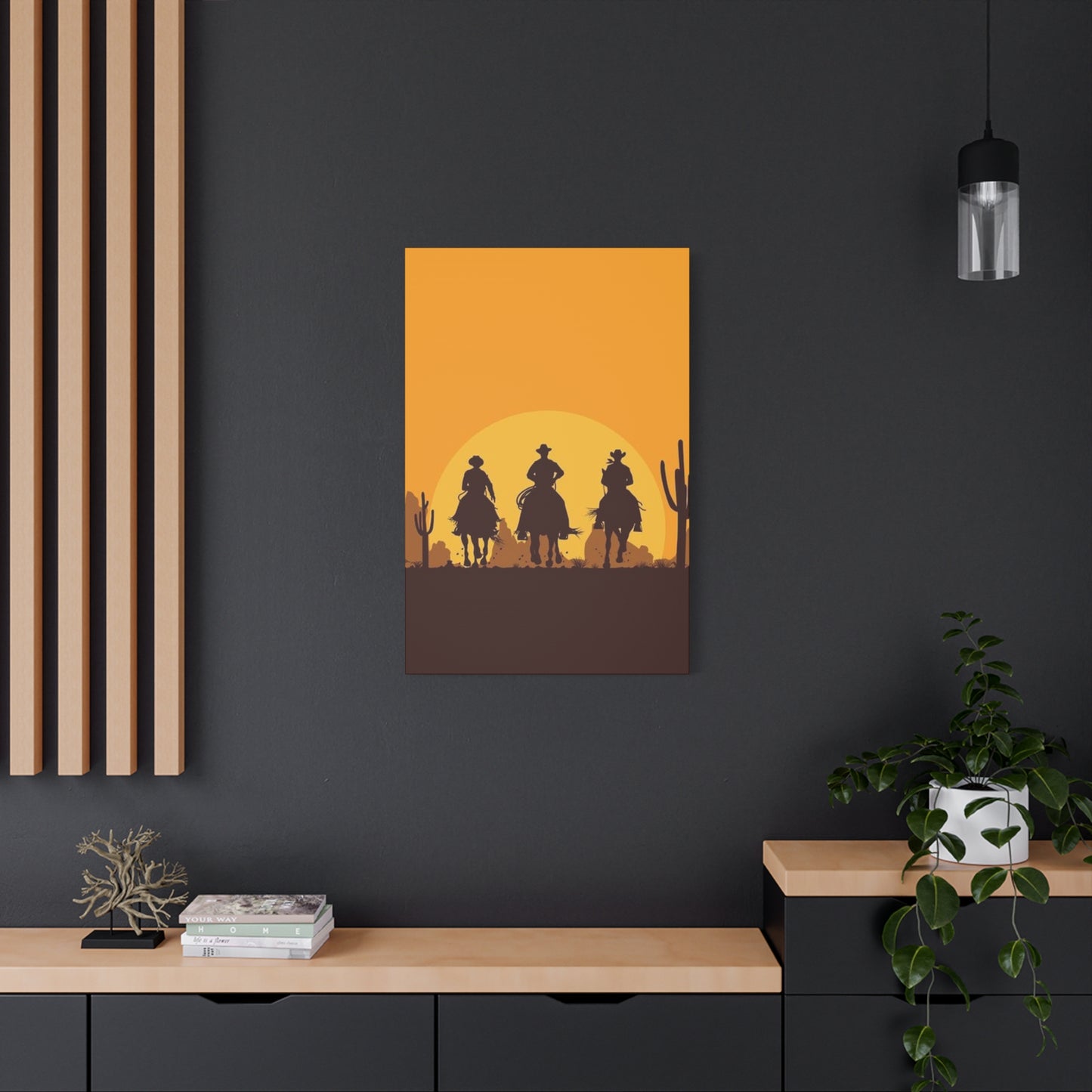 Horse Riding In Desert Wall Art & Canvas Prints