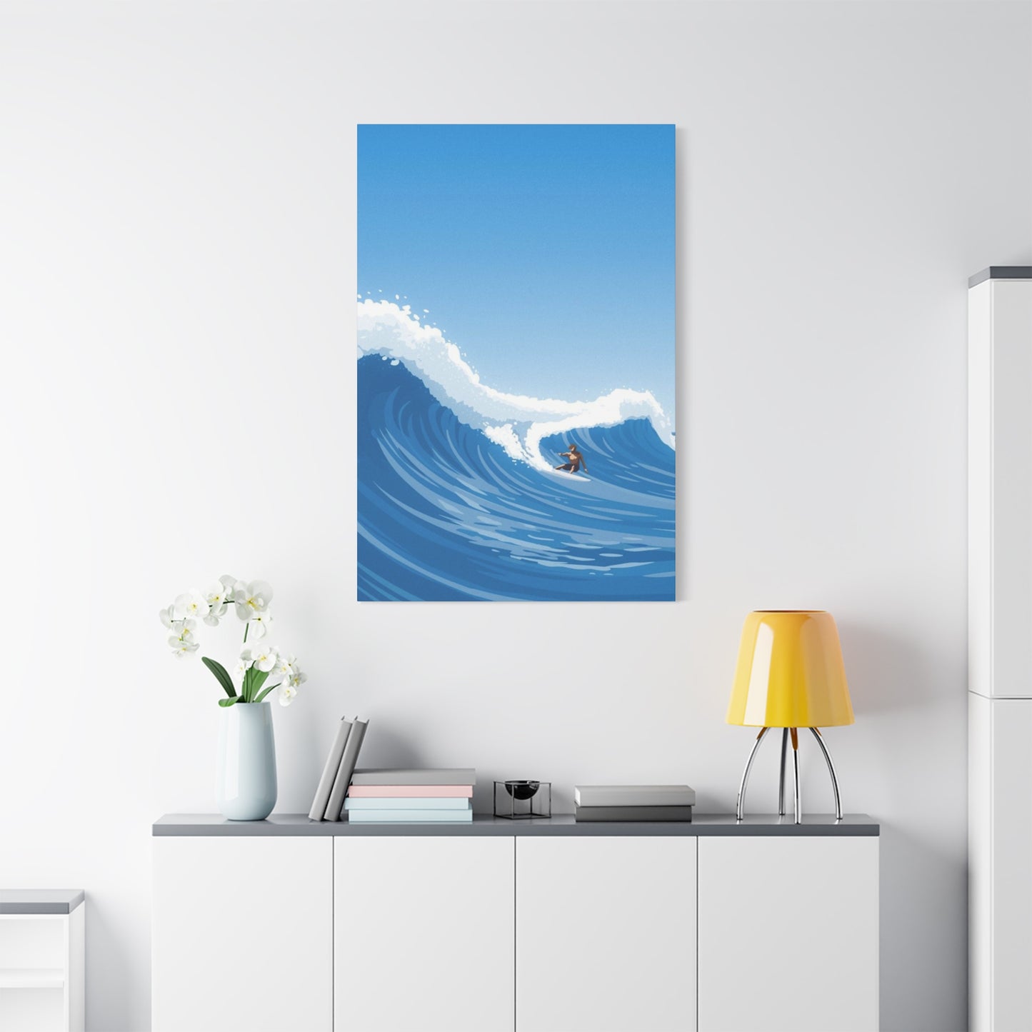 Large Abstract Surfing Wave Wall Art & Canvas Prints