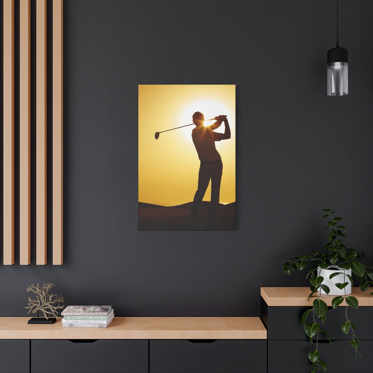 Golf Shot Low Yellow Wall Art & Canvas Prints