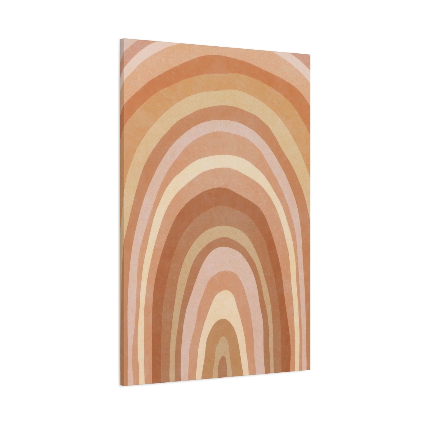 Warm Concentrix Curves Earth Tones Wall Art & Canvas Prints