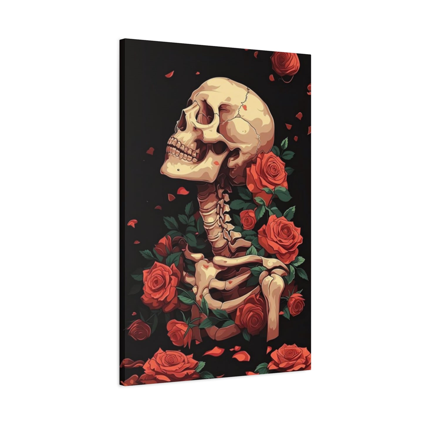 Rose & Skeleton Poster Wall Art & Canvas Prints