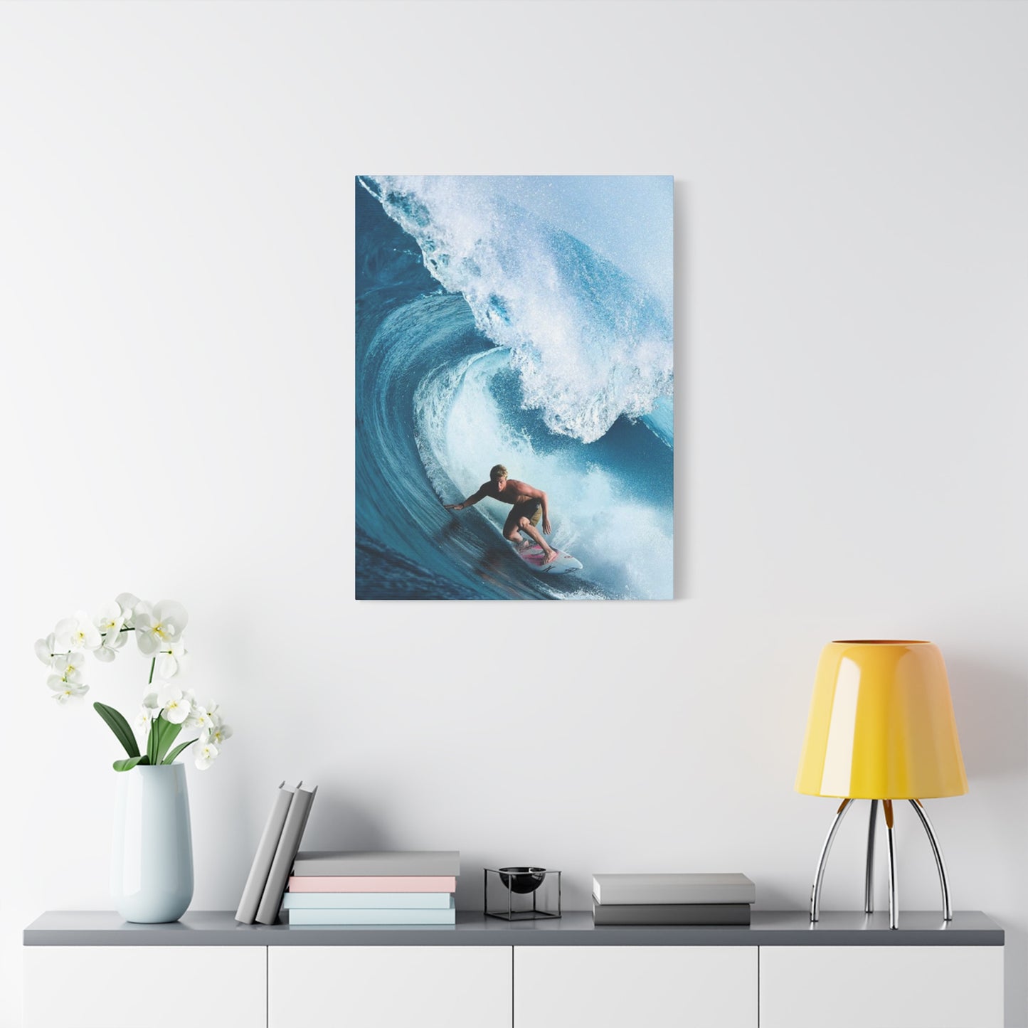 Large Surfing Wave Wall Art & Canvas Prints