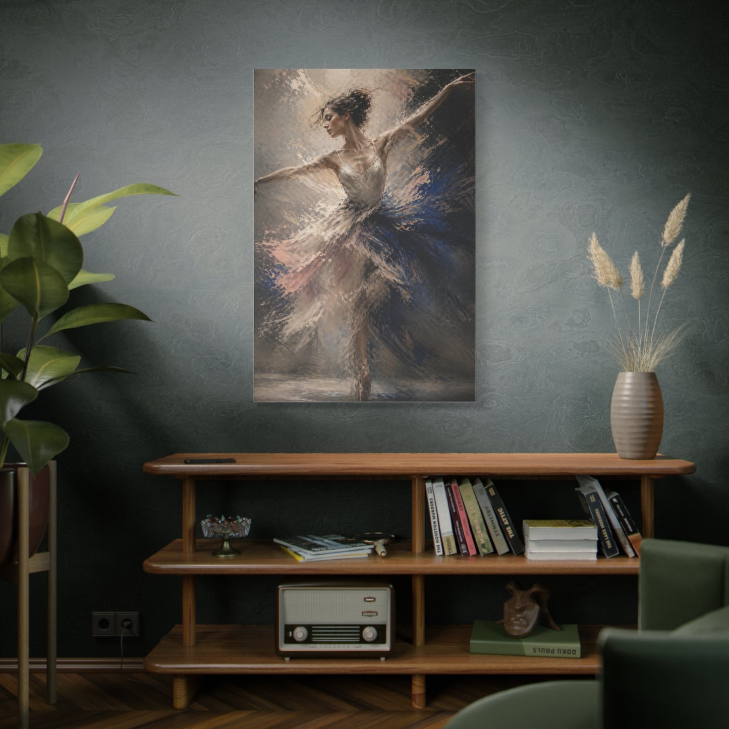 Expressive Ballet Motion Painting Wall Art & Canvas Print