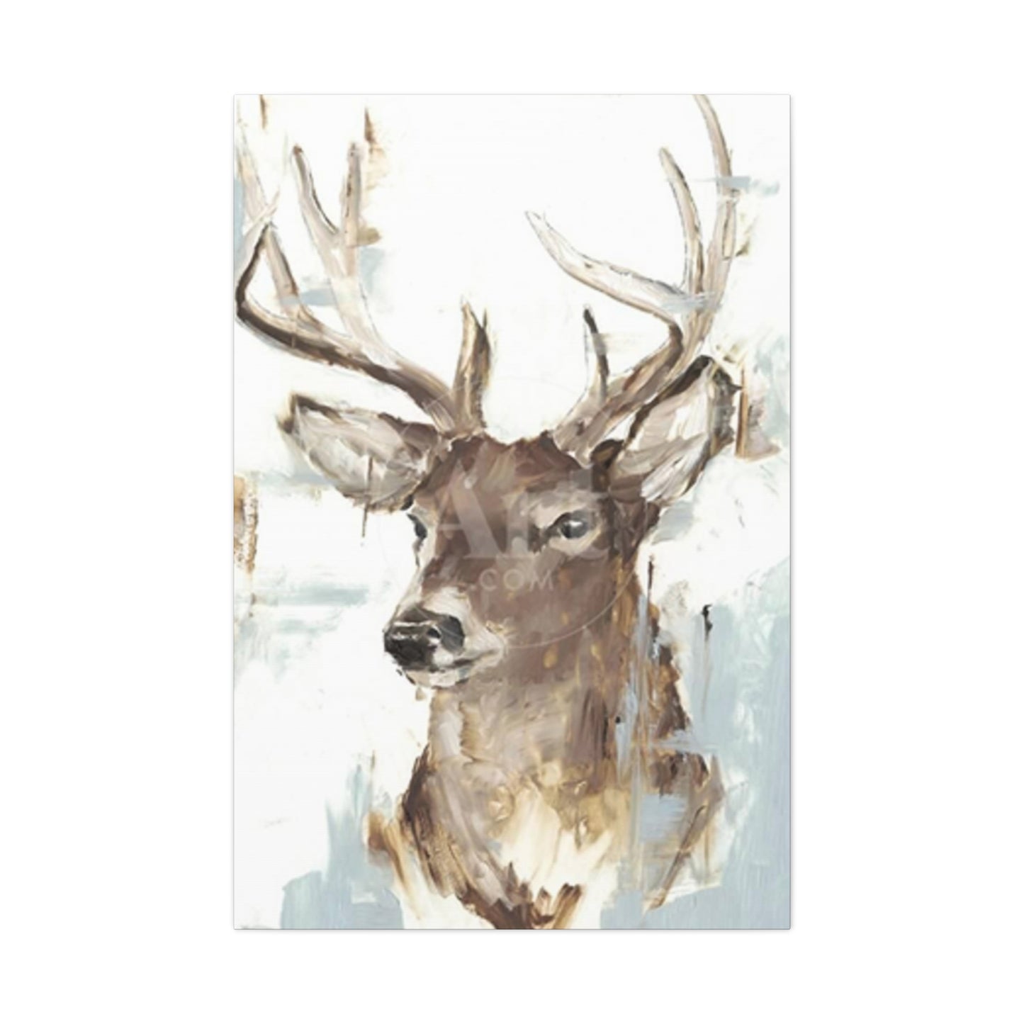 Reindeer Painting Wall Art & Canvas Prints