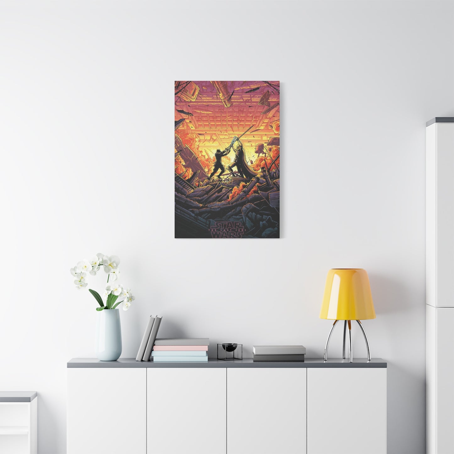 The Last Jedi Fighting Poster Wall Art & Canvas Prints