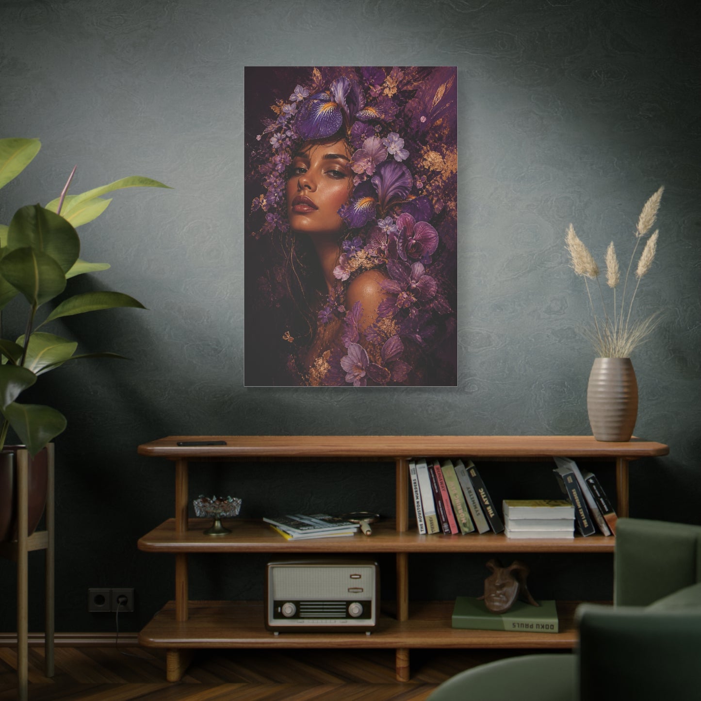 Floral Crown Muse Portrait Wall Art & Canvas Print