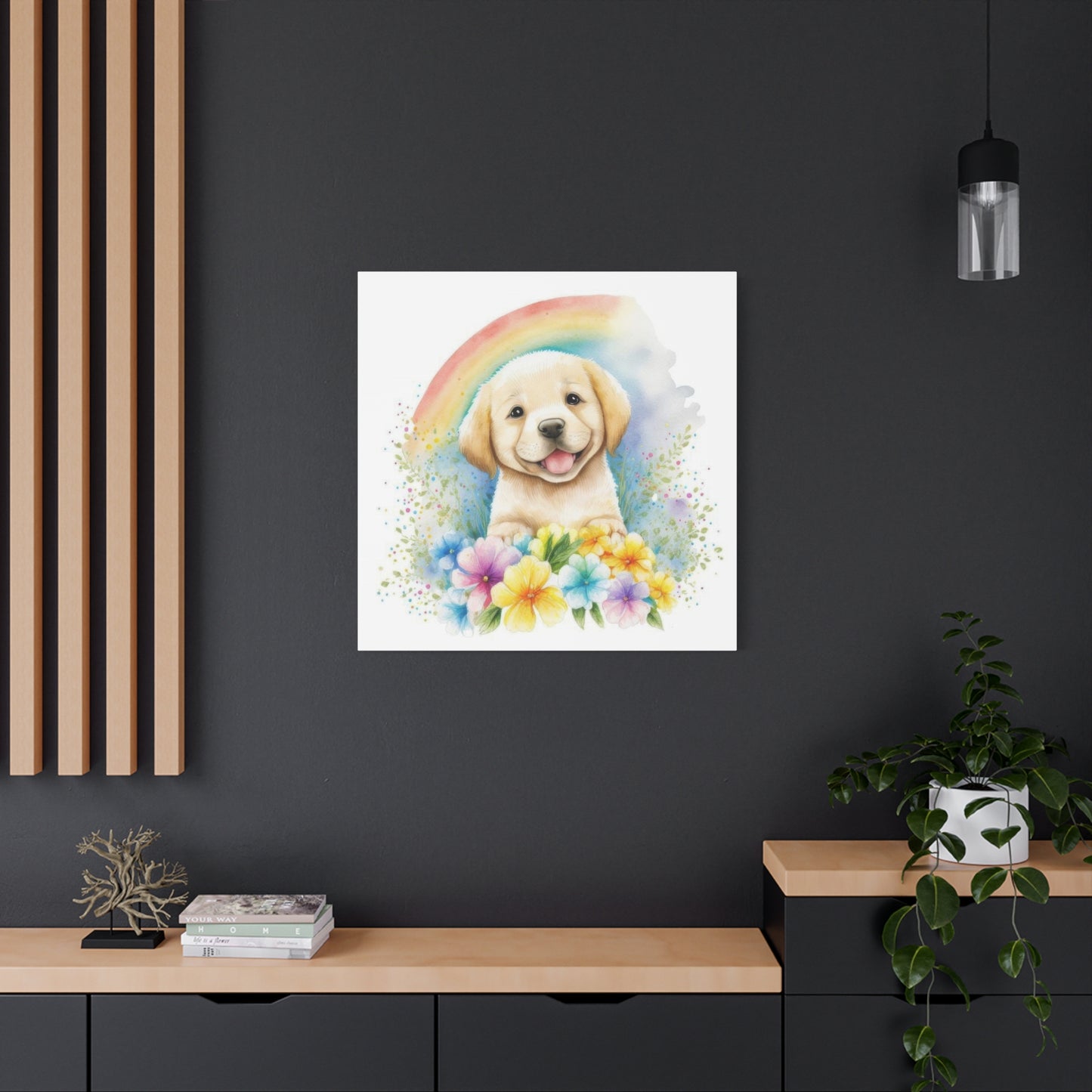Happy Labrador Puppy Dog Wall Art & Canvas Prints