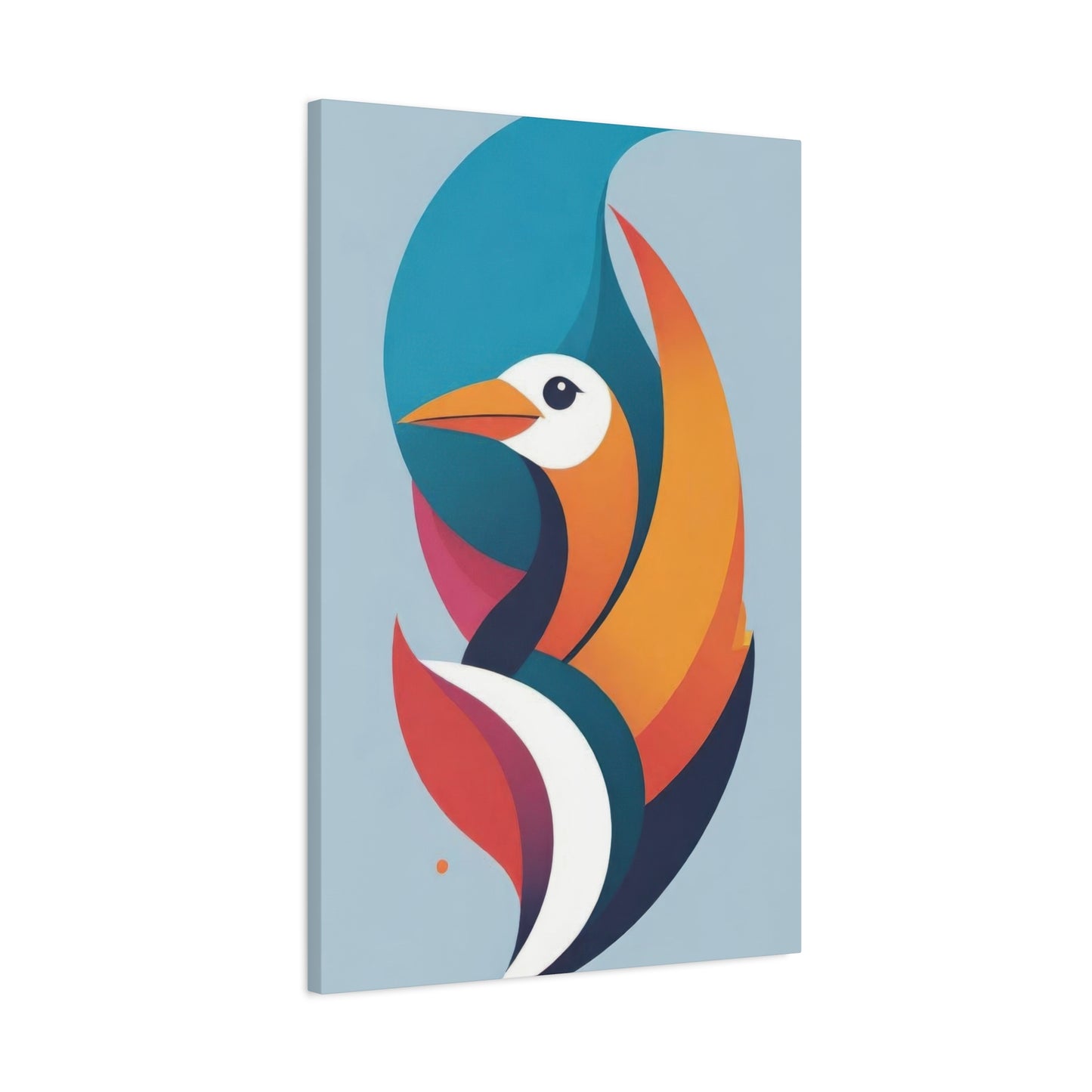 Bird Abstract Shapes Colorful Wall Art & Canvas Prints