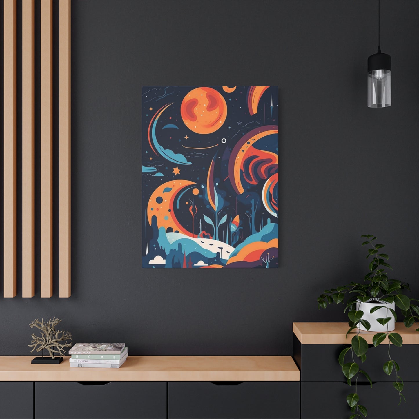 Abstract Moon & Space Poster Wall Art & Canvas Prints