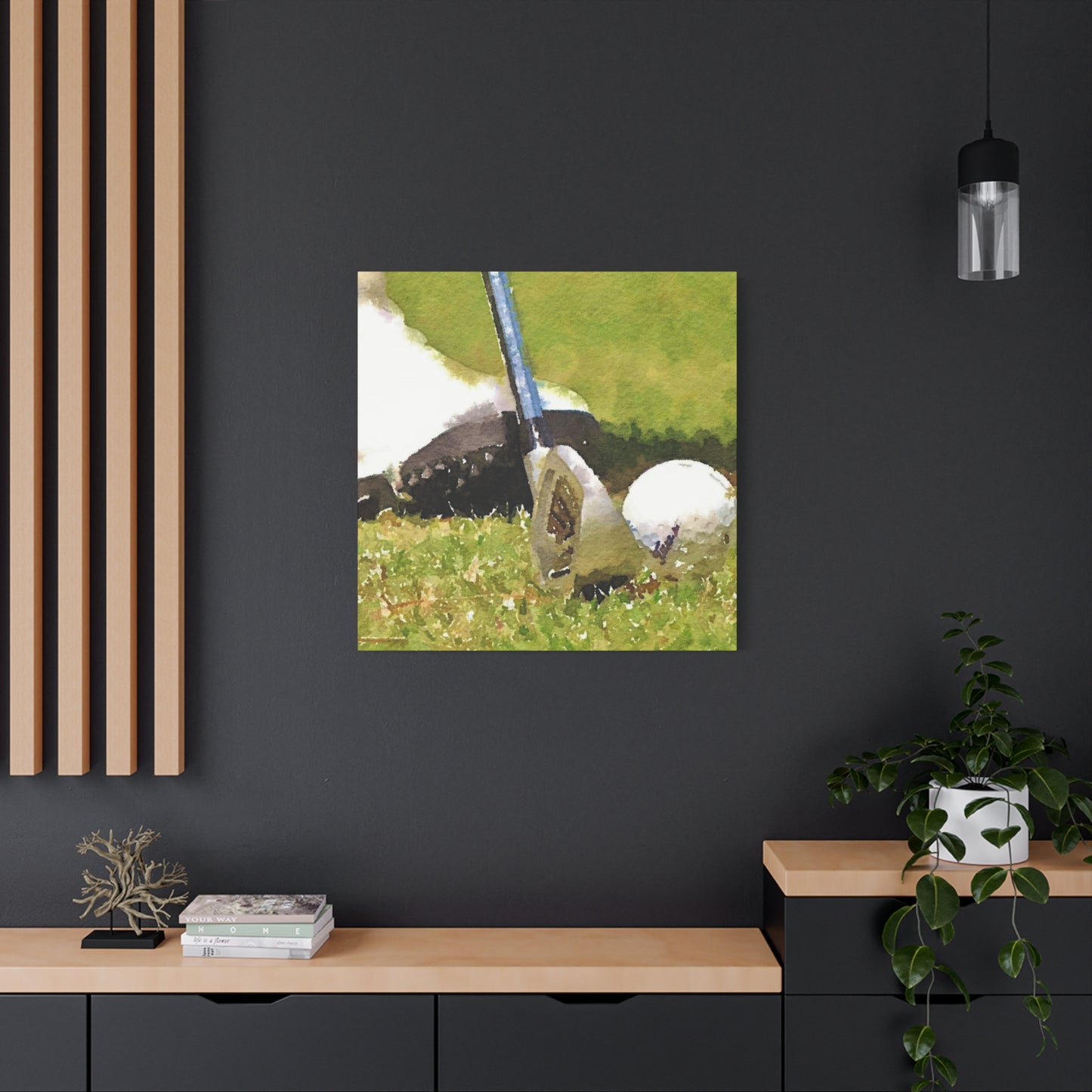 Golf Club Ball Closeup Wall Art & Canvas Prints